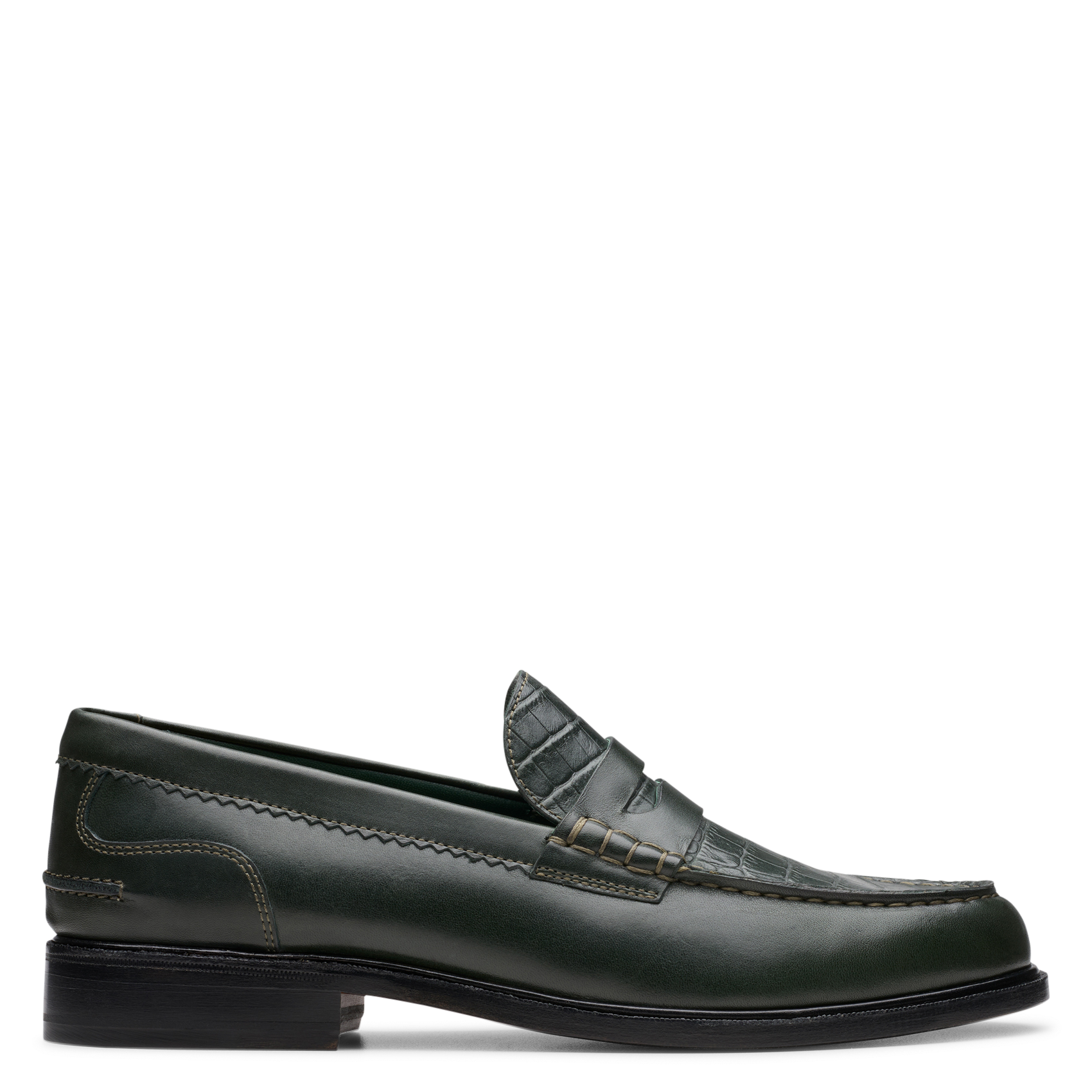 Mocassini in pelle CLARKS Verde