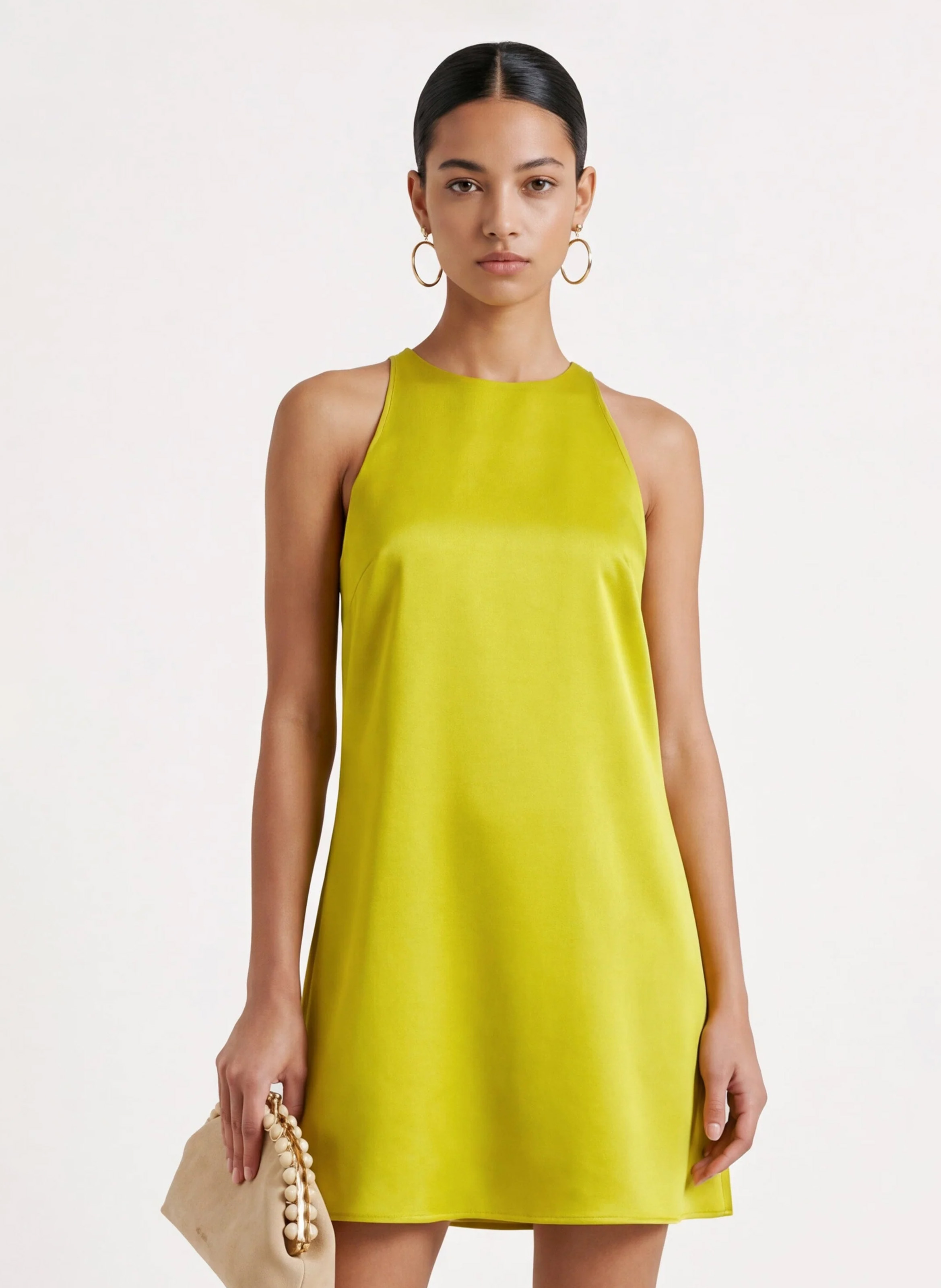 Robe courte col rond KOOKAI Vert