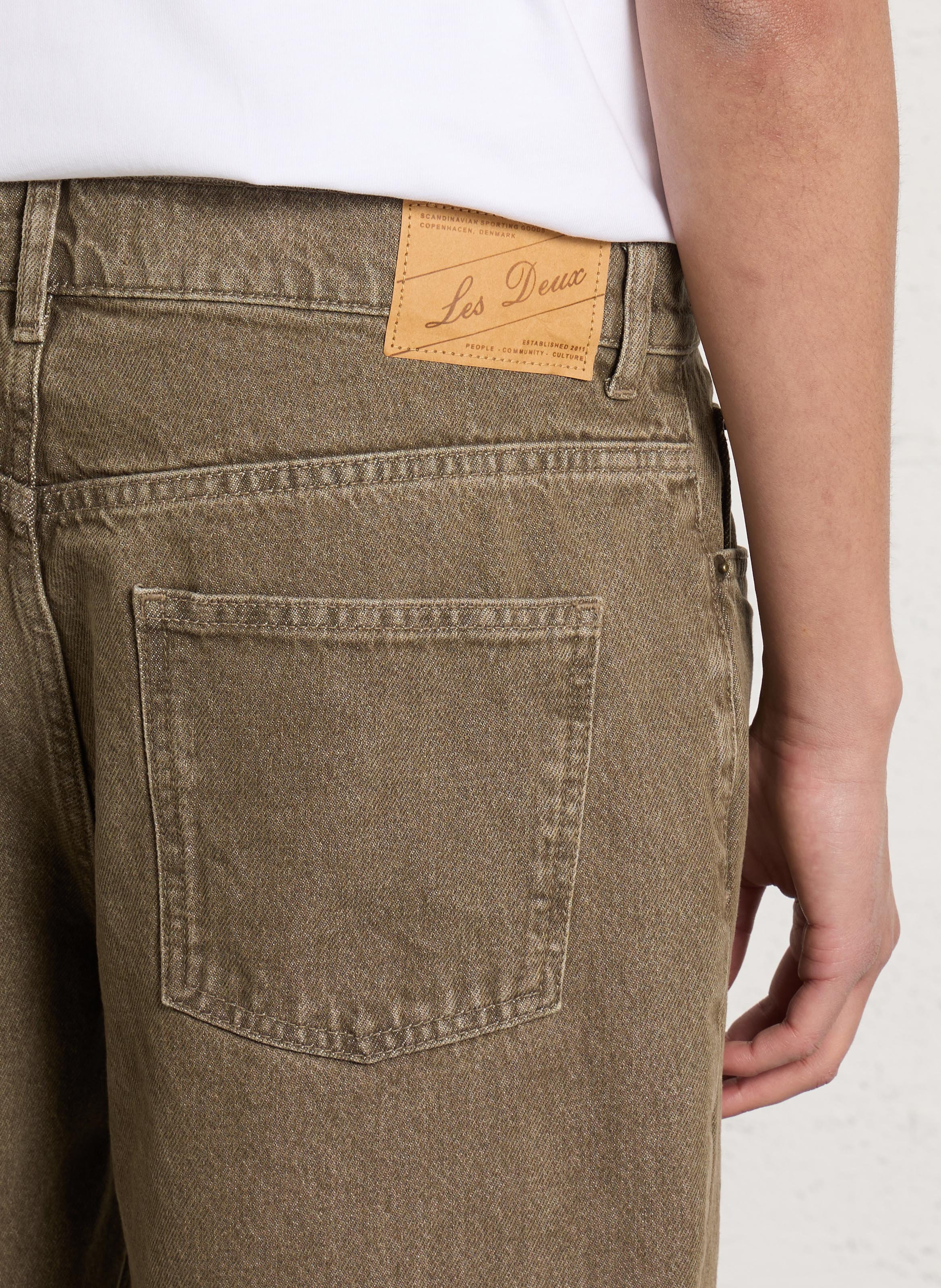 Csally - Gerade geschnittene Baumwollhose LES DEUX Braun
