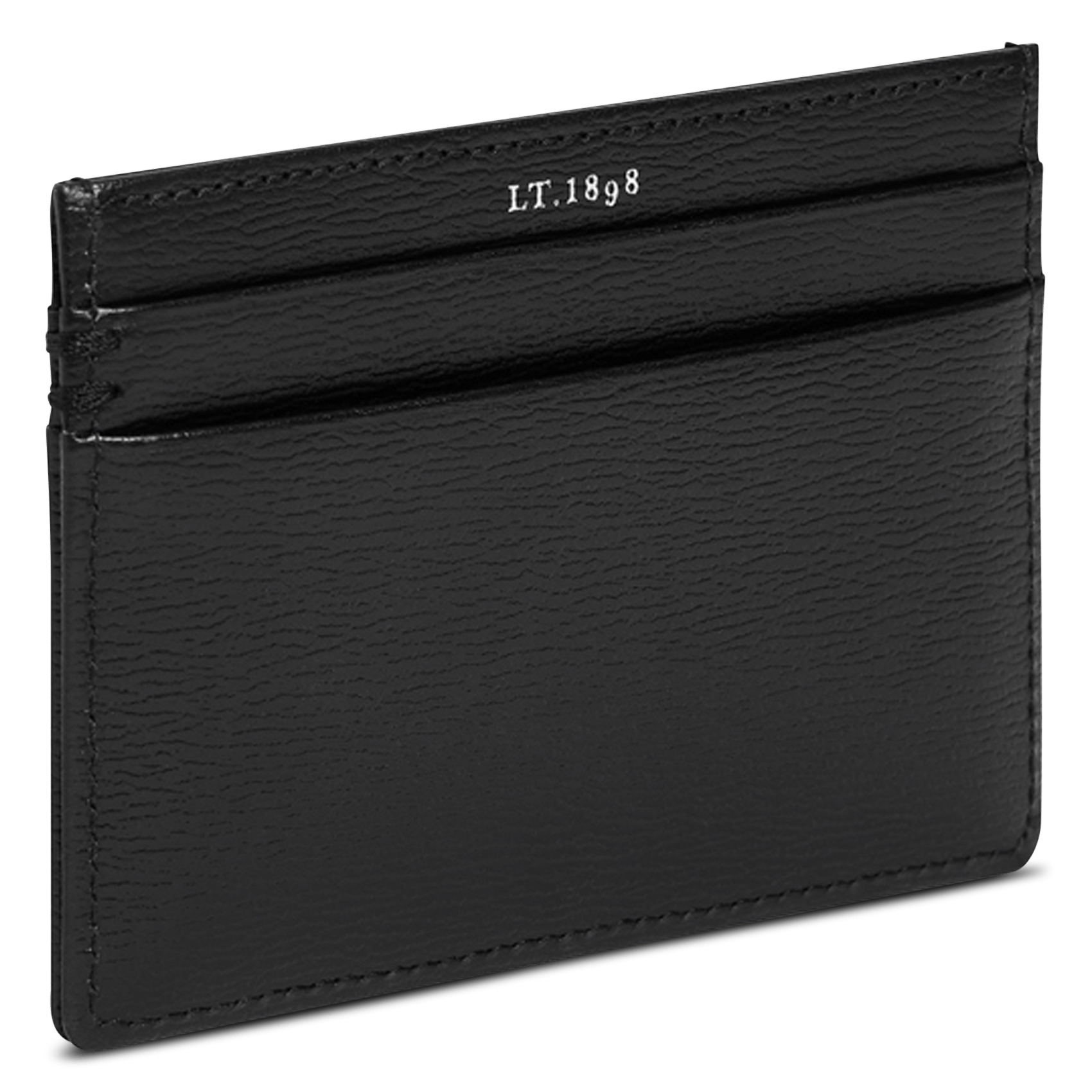 Leather card holder LE TANNEUR Black