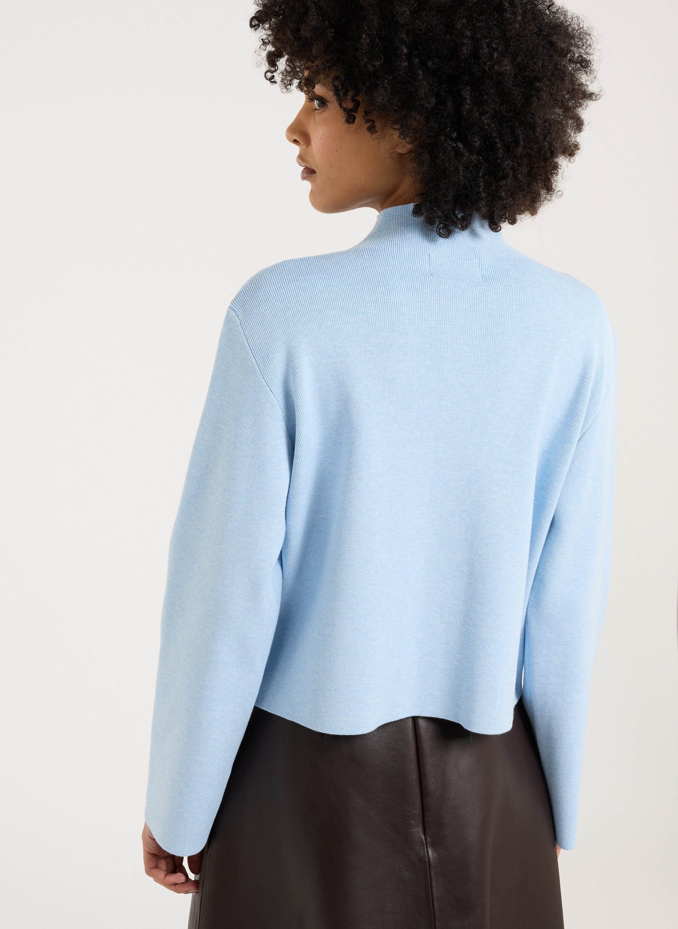 Turtleneck top SAISON 1865 Blue