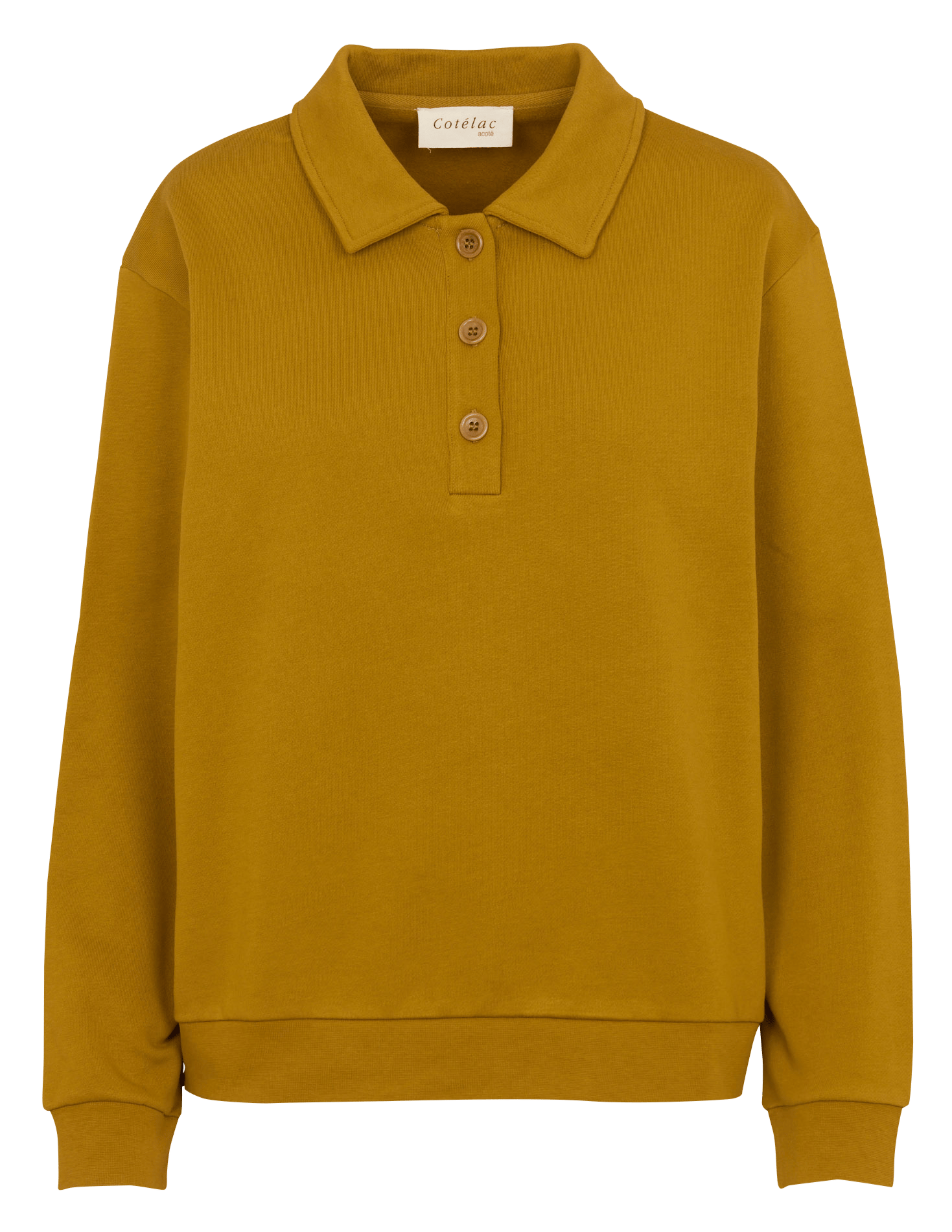 Sweater van biologisch katoen COTELAC ACOTE Geel