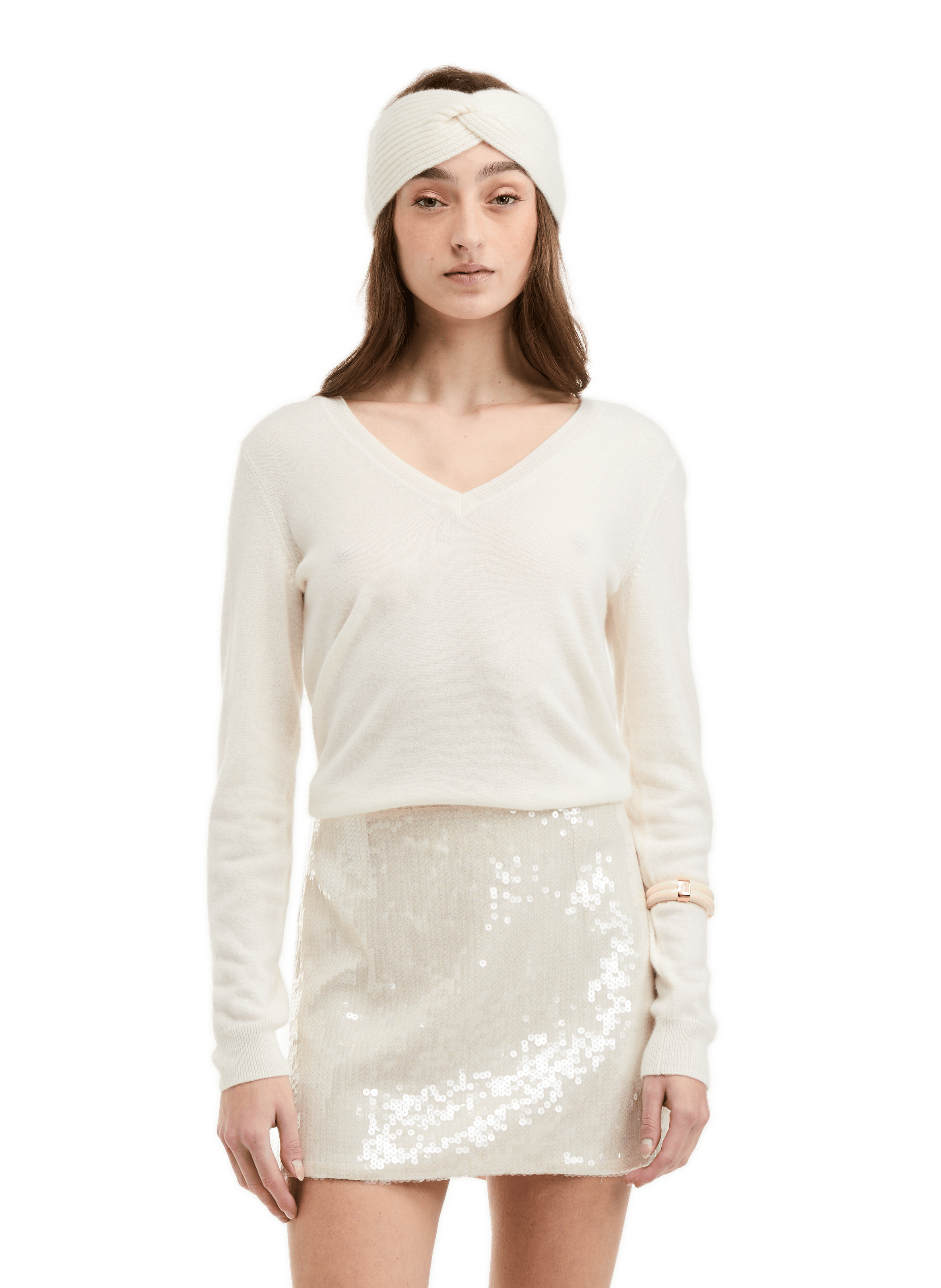 Cashmere sweater AU PRINTEMPS PARIS Beige