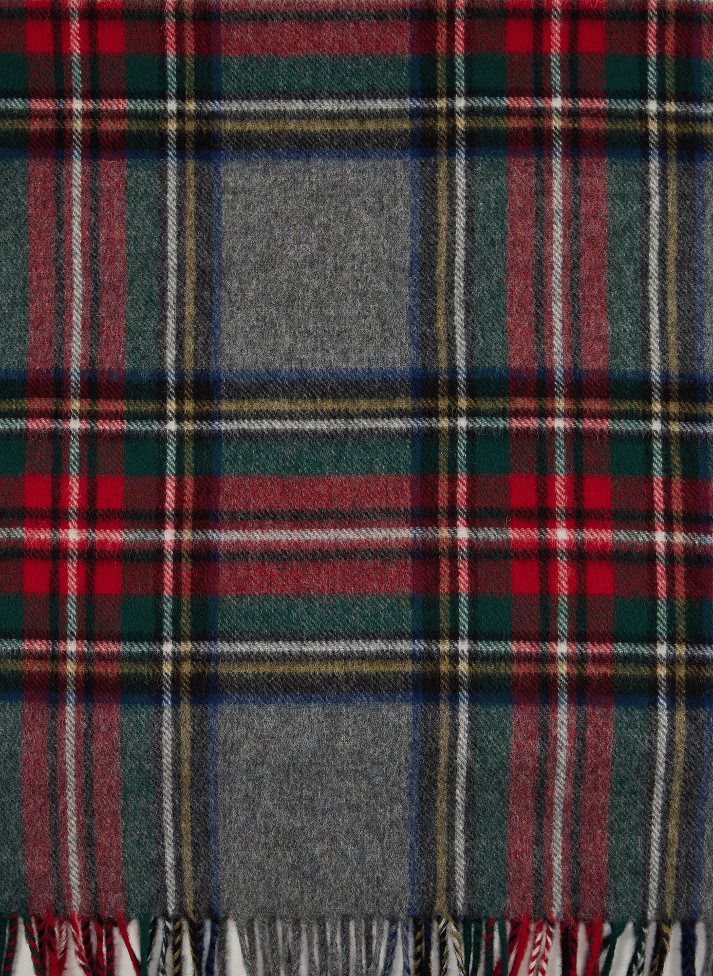 Merino wool checkered scarf SAISON 1865 Multicolored
