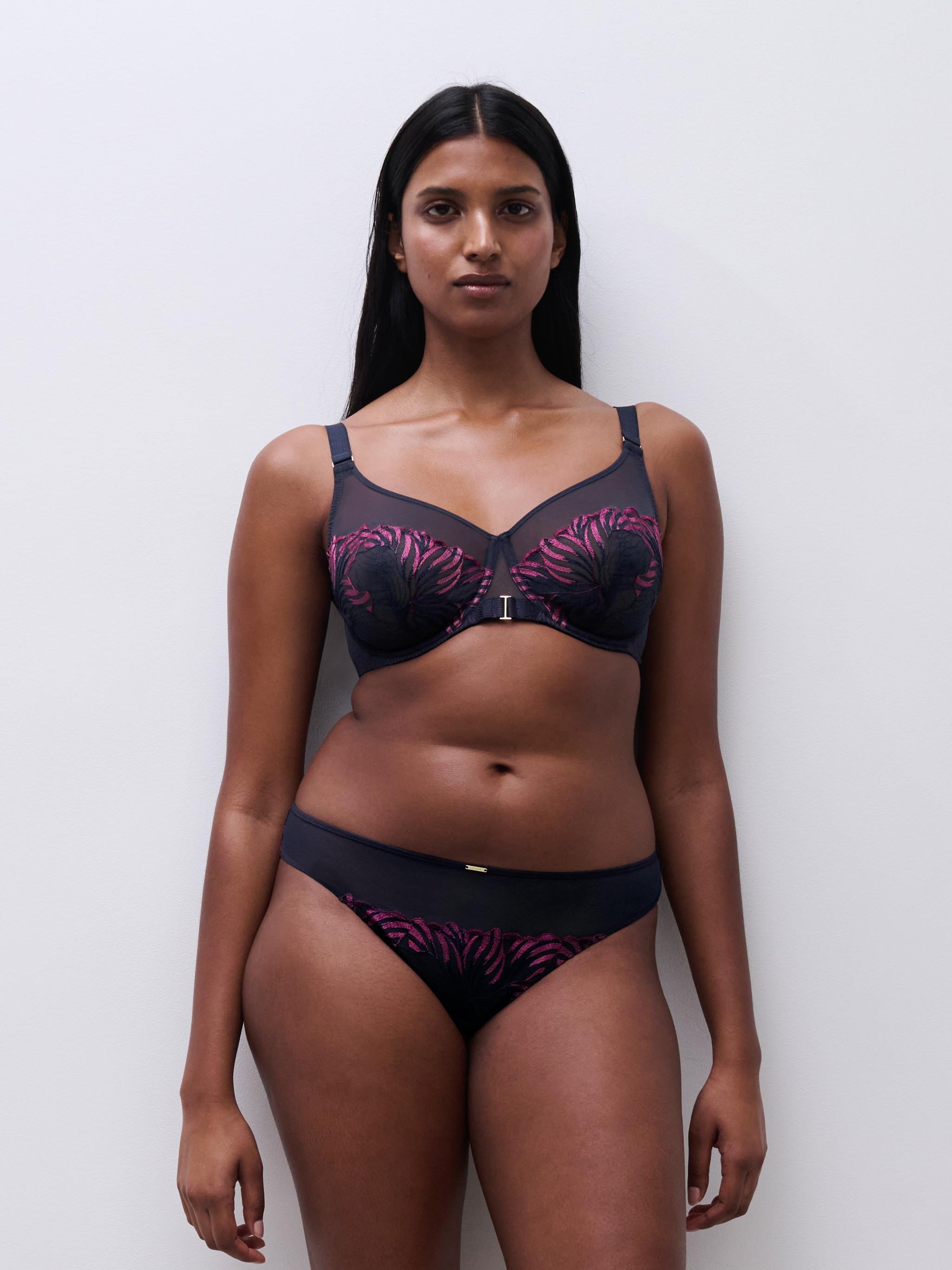 Cotton tanga CHANTELLE Purple