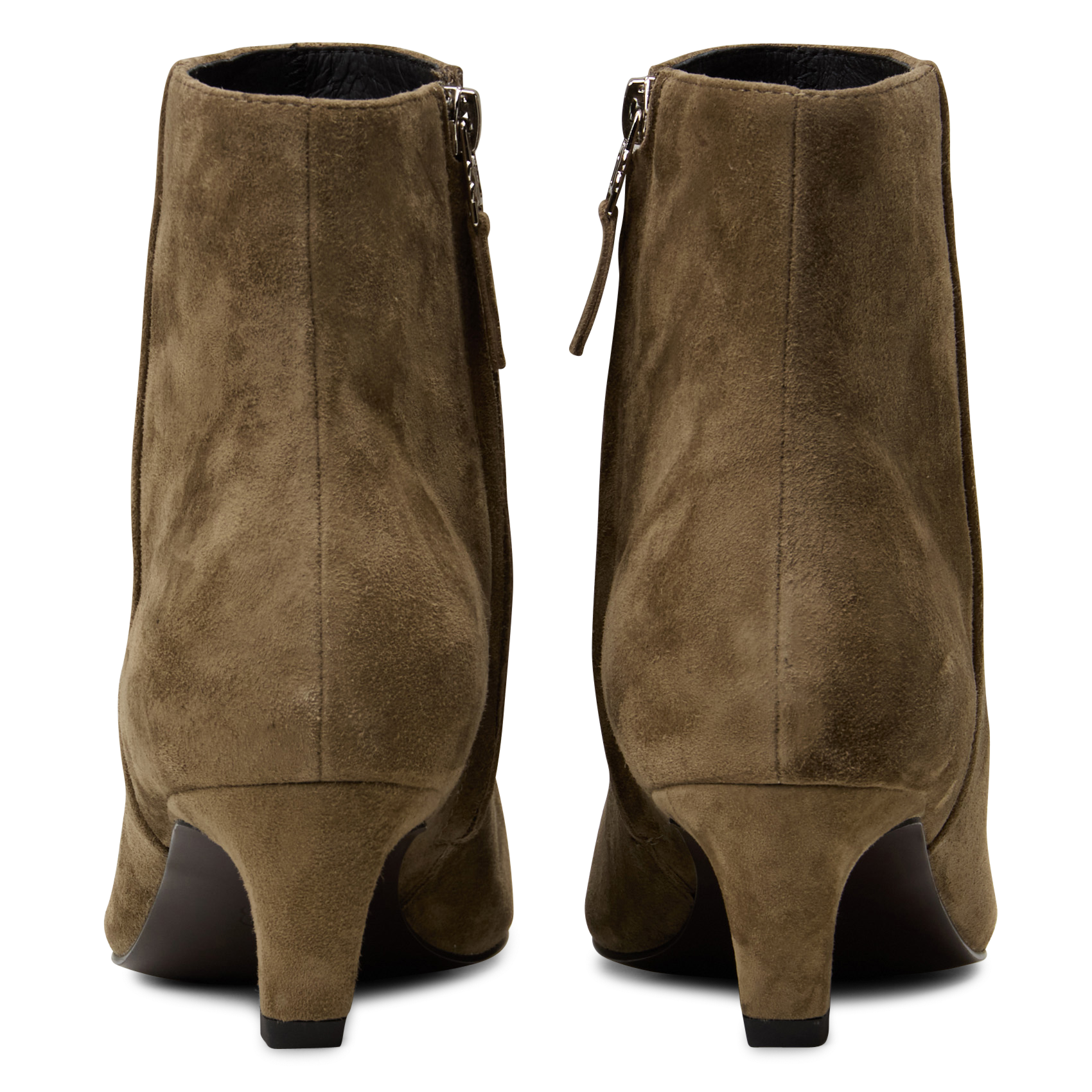 Bottines zippées en cuir velours BIBI LOU Vert