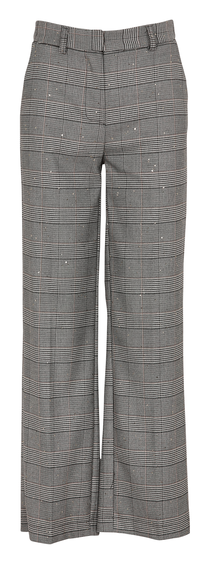 Rechte geklede broek met prins-de-gallesruit IMPERIAL Grijs