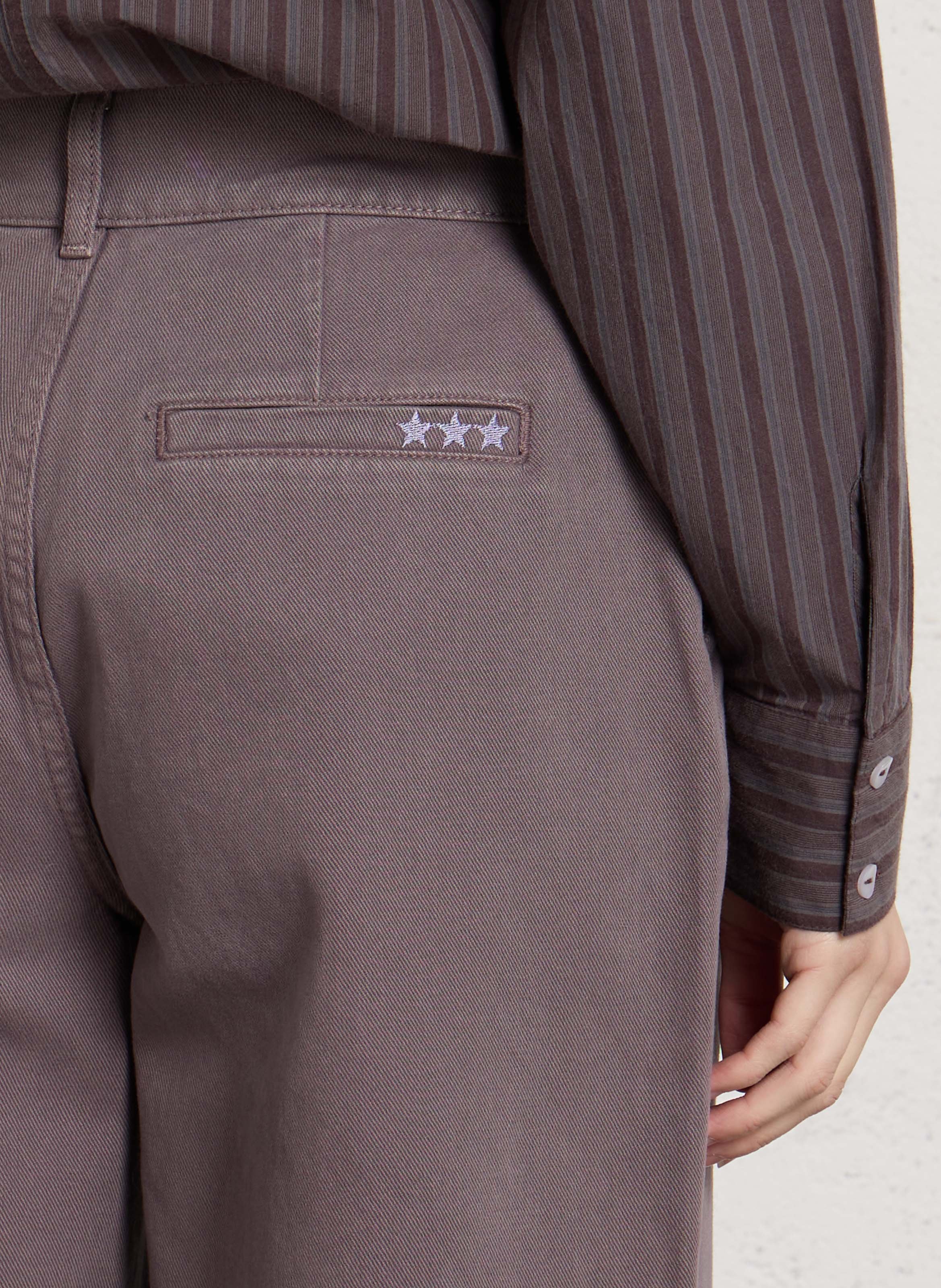 Jeans droit en coton SUD EXPRESS Violet