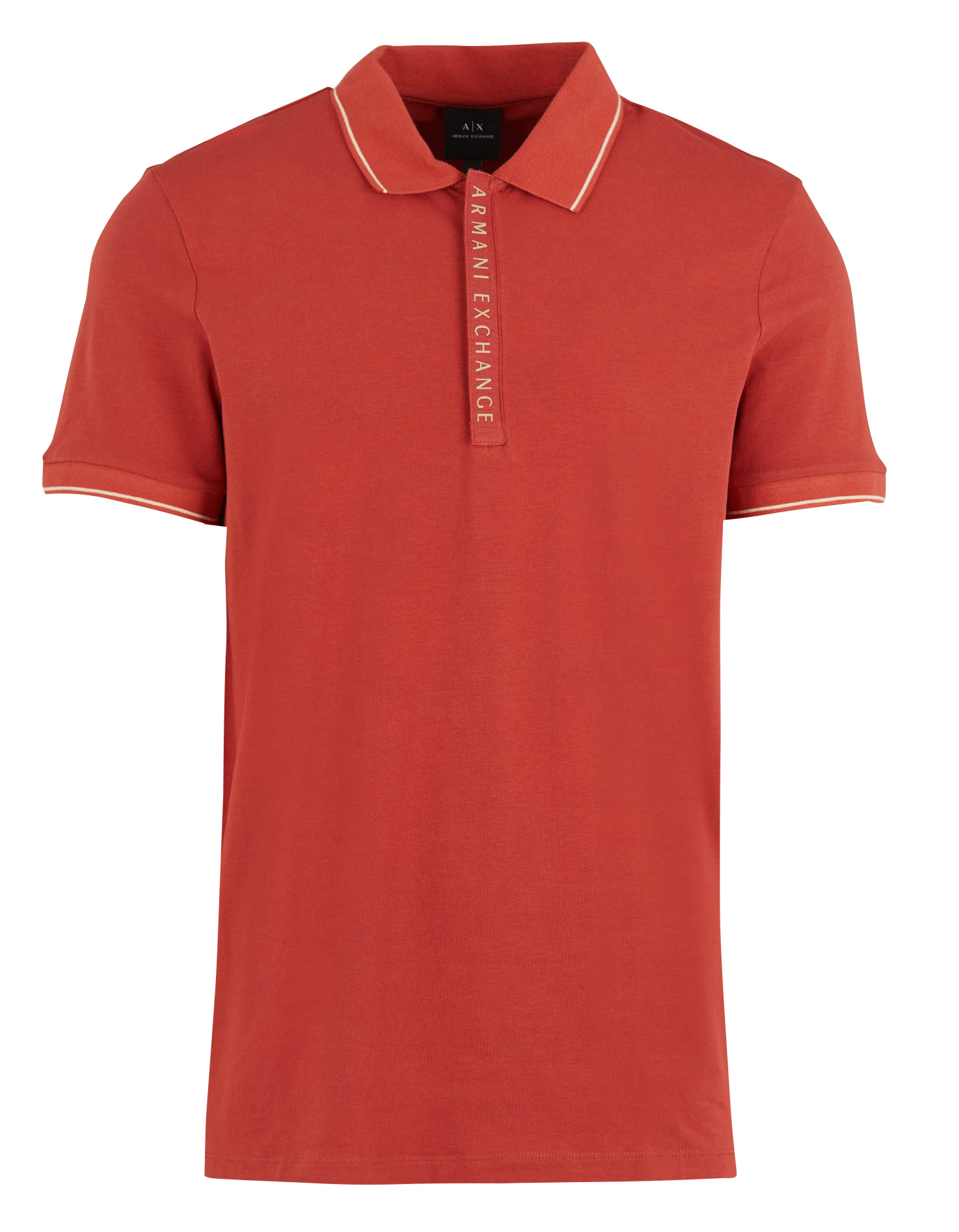 Cotton jersey polo shirt ARMANI EXCHANGE Red