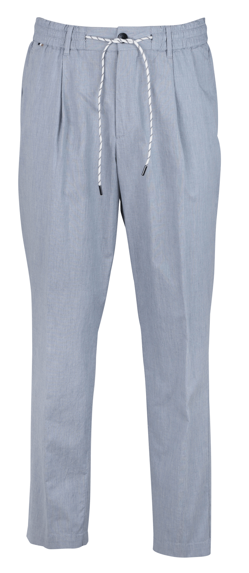 Chino à taille élastiquée en coton stretch BleuBOSS