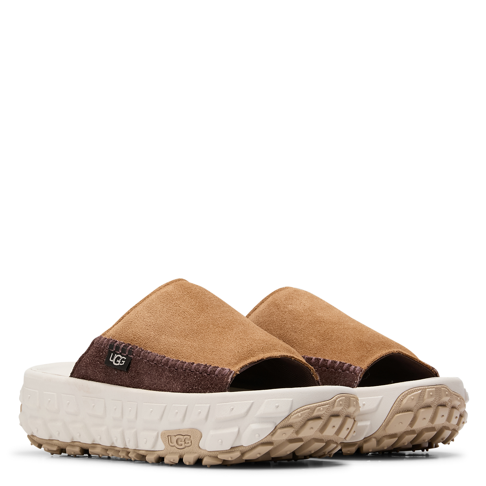 Mules compensées en cuir  UGG Marron