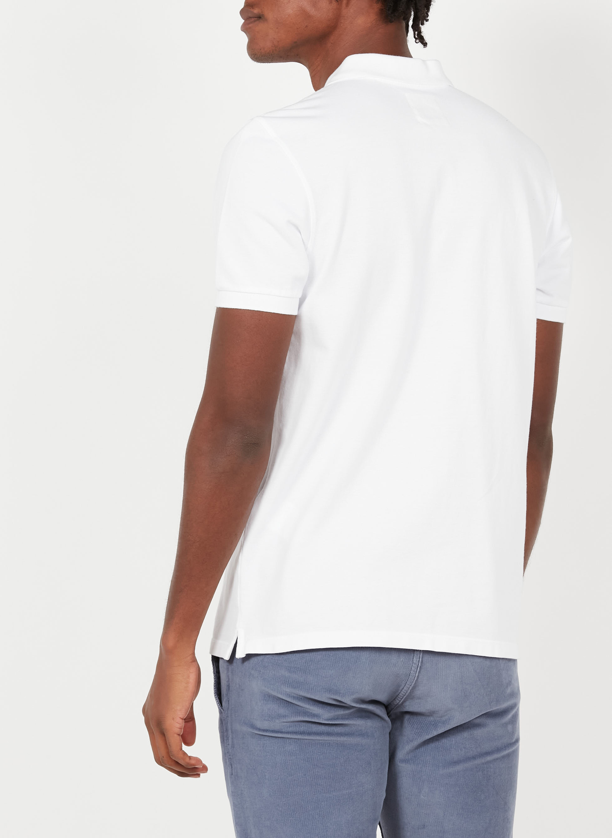 Polo regular-fit brodé en coton piqué MARC O'POLO Blanc