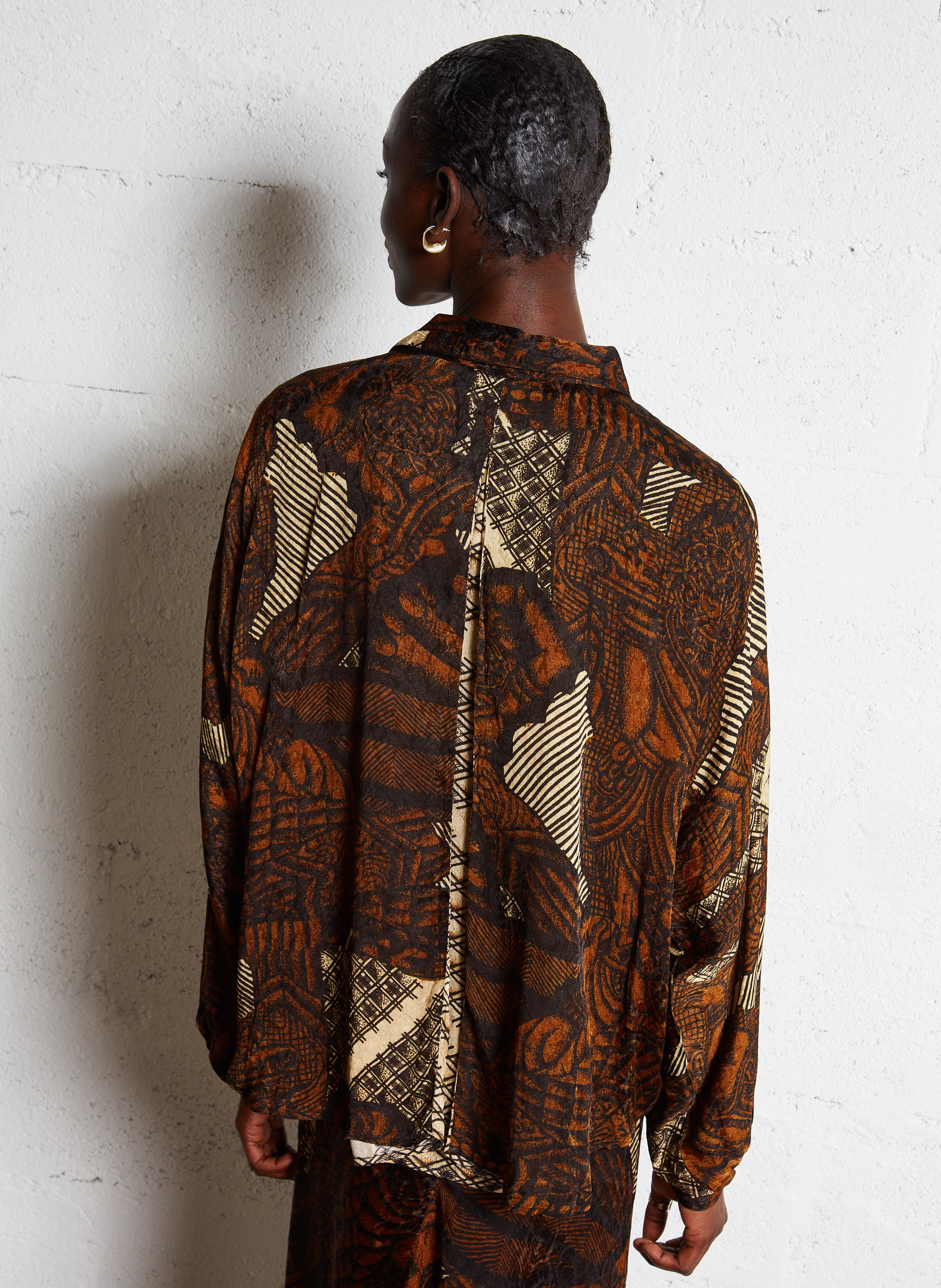 Printed straight shirt MES DEMOISELLES Multicolored