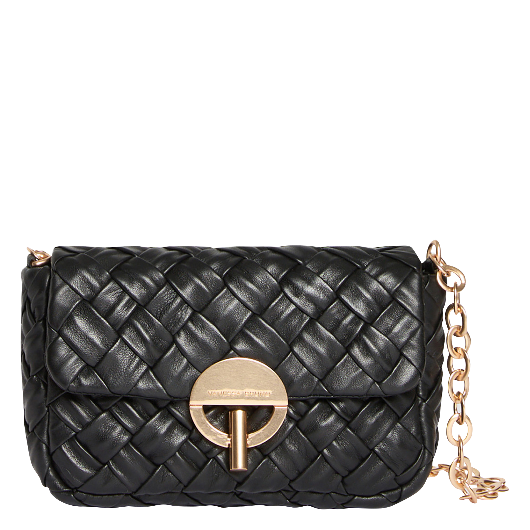 Metropolis Gilda - Umhängetasche aus geflochtenem Leder VANESSA BRUNO Schwarz