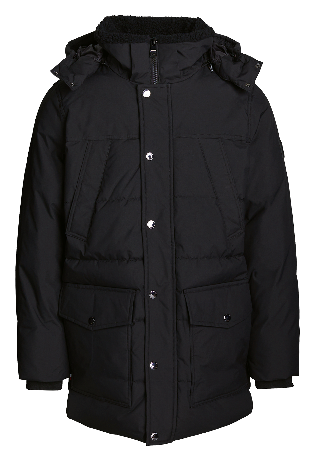 Doudoune zippée à col montant TOMMY HILFIGER Noir