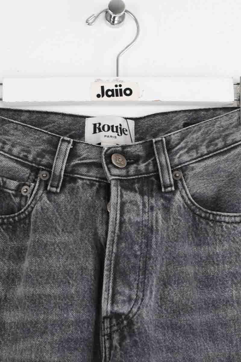 Cotton straight jeans ROUJE - Seconde Main Grey