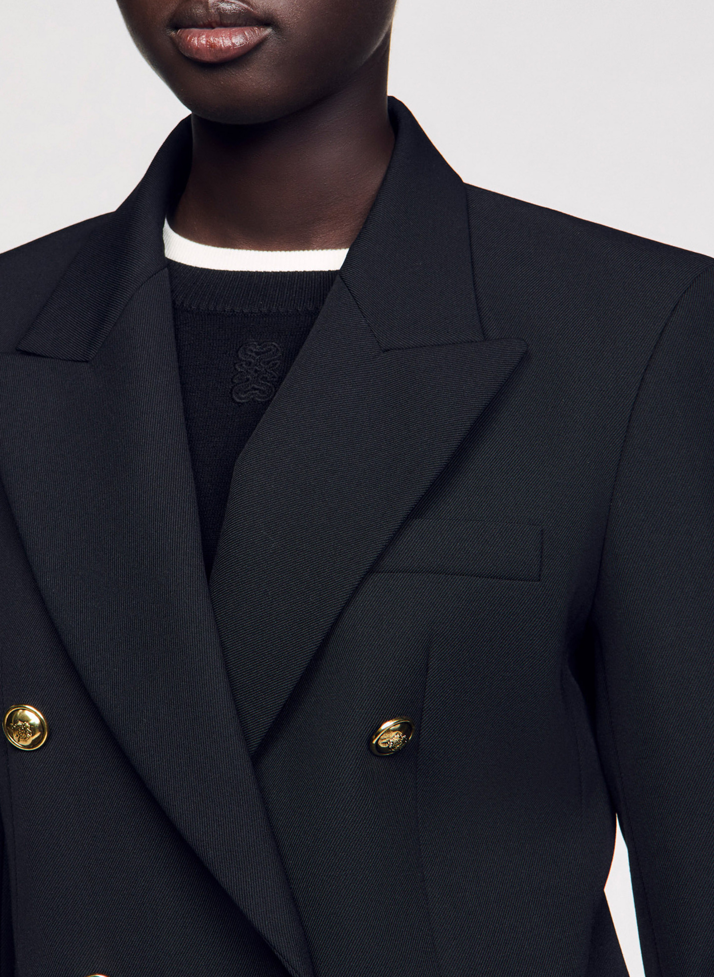 Veste tailleur cintrée SANDRO Noir
