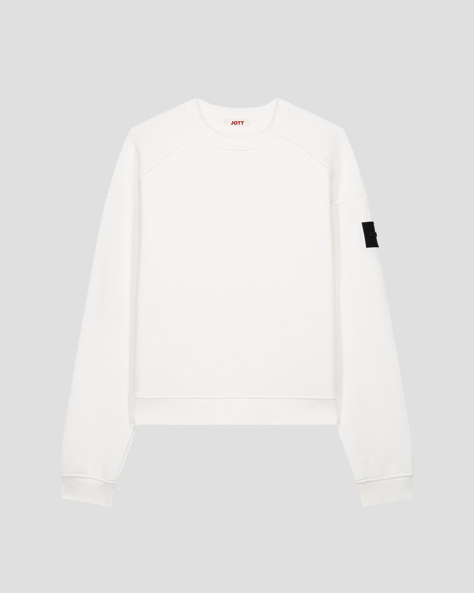 Bicolor round neck Pinako sweatshirt JOTT White
