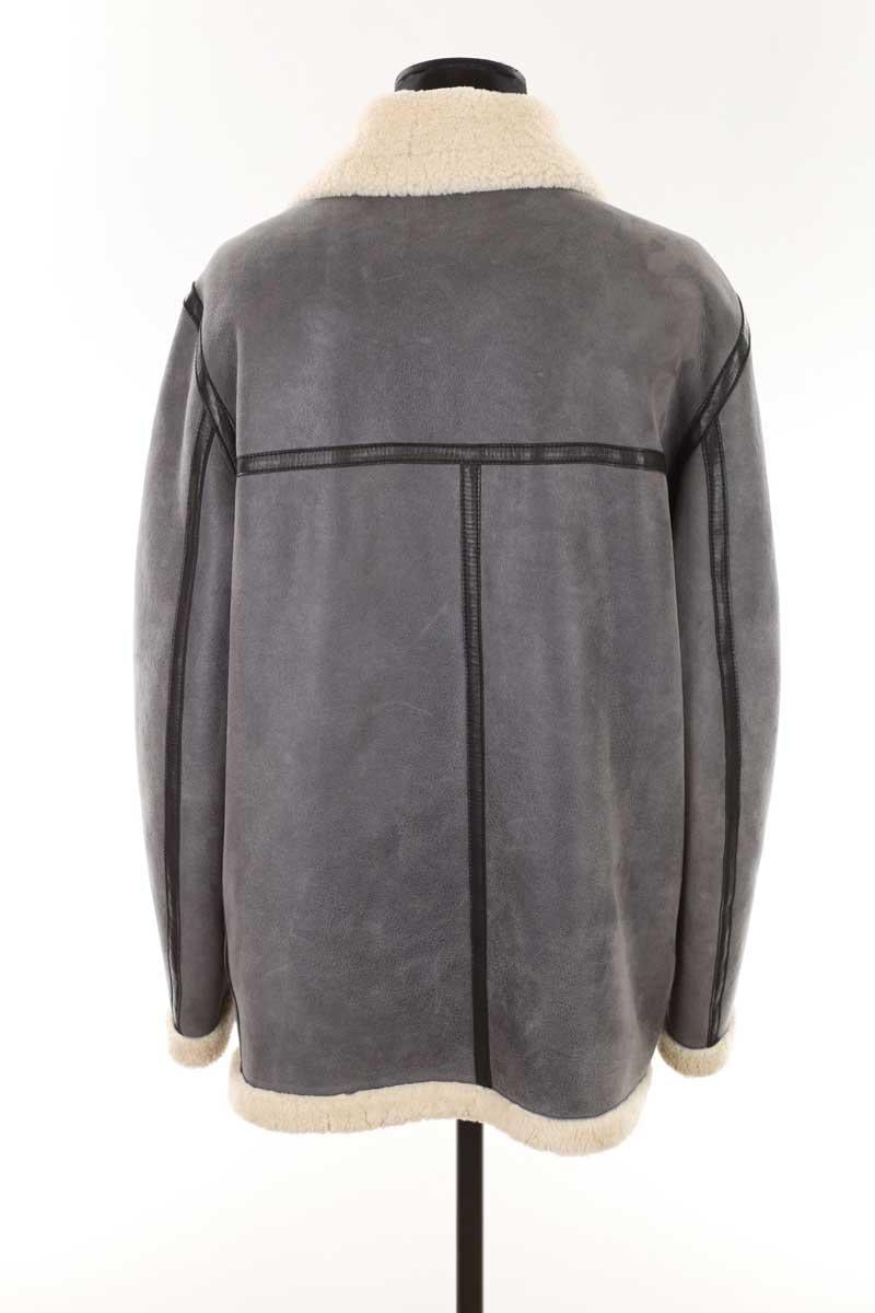 Leather coat ISABEL MARANT ÉTOILE - SECONDE MAIN Grey