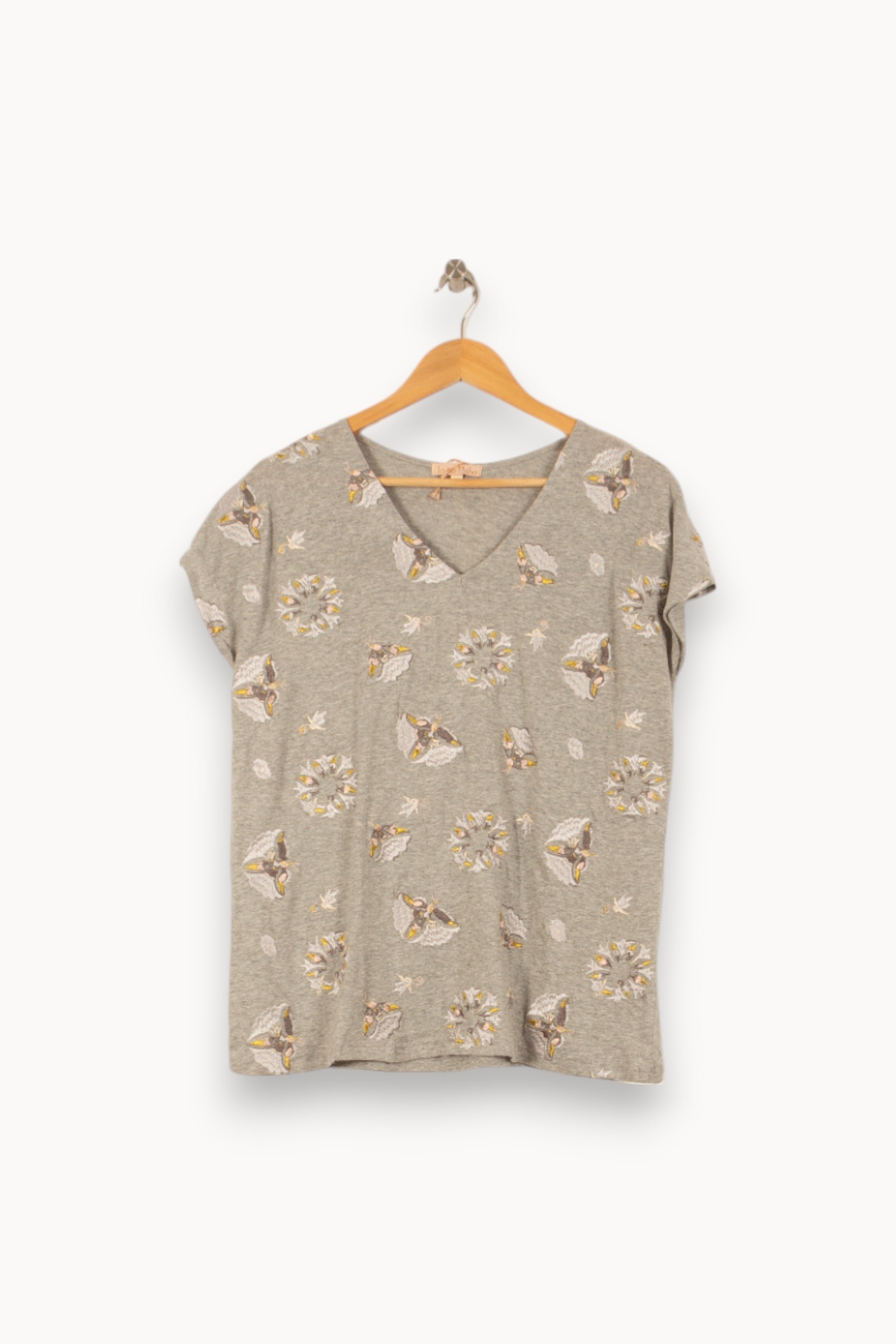 Tommy Badge T-shirt LOUISE MISHA - Seconde Main Grey