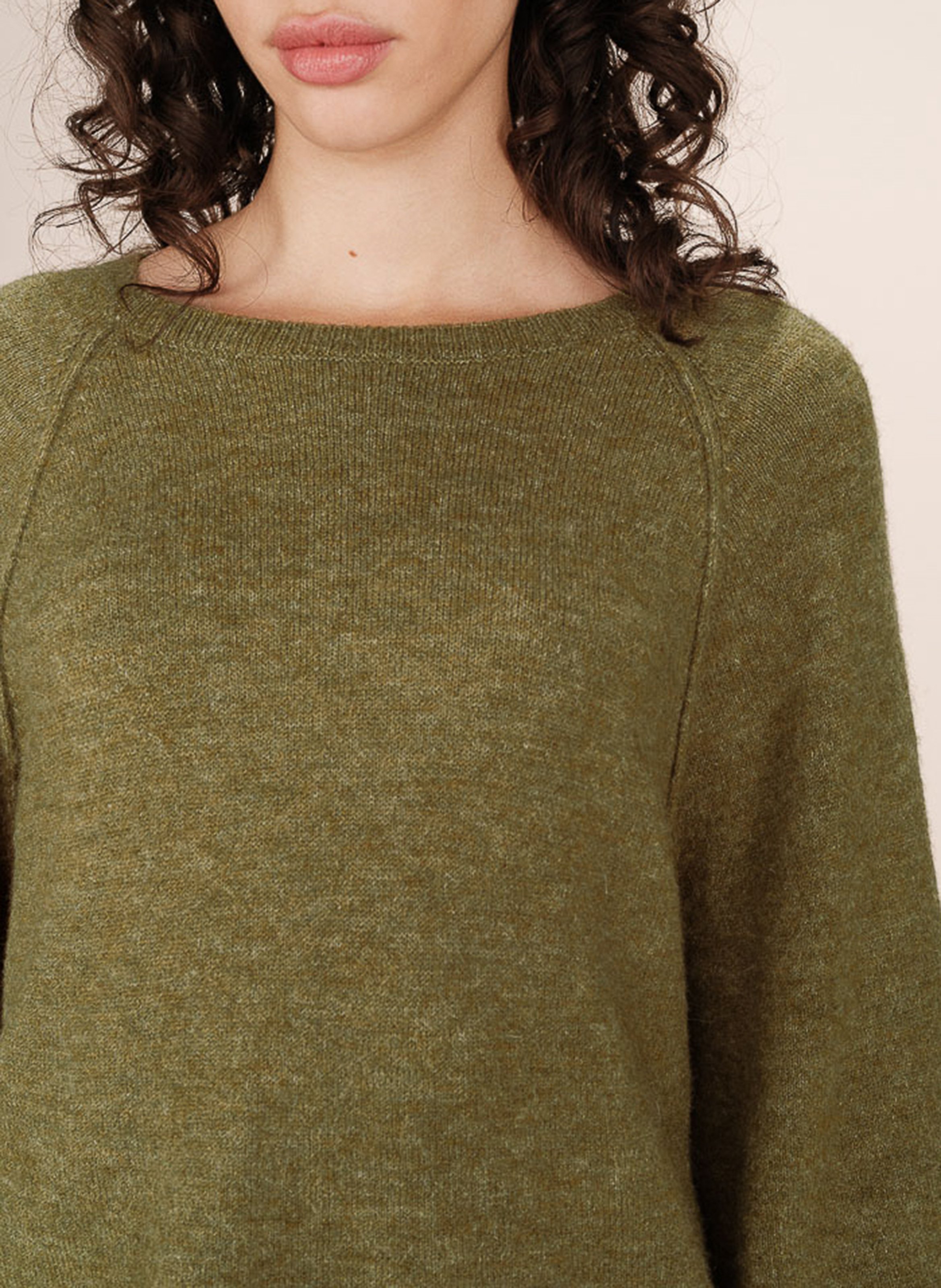 Pull col rond  GRACE ET MILA Vert