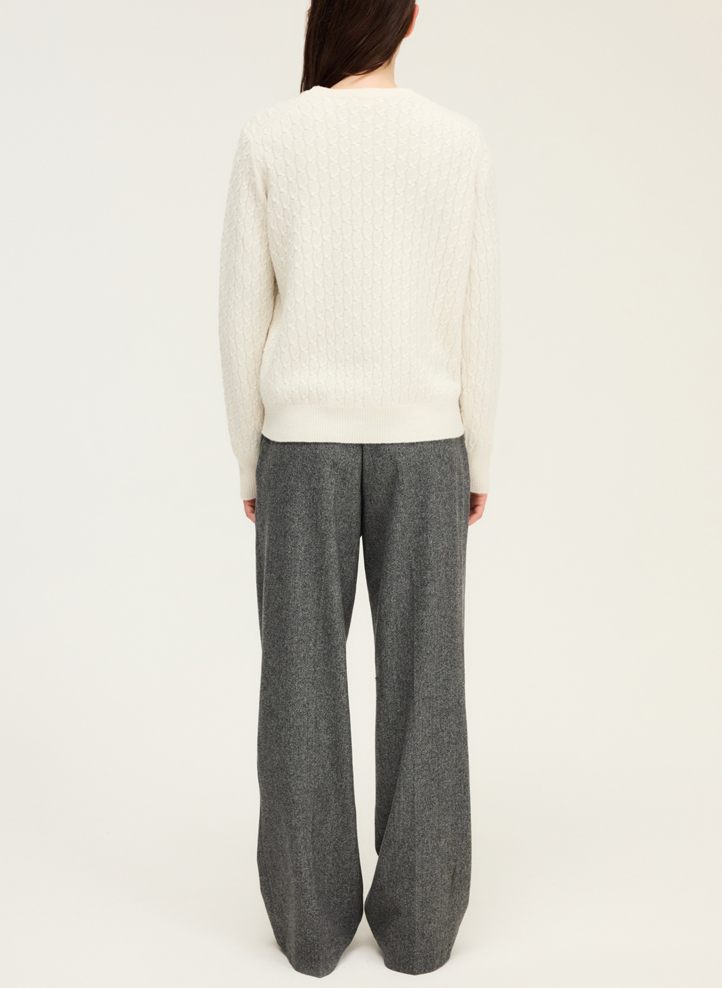 Abidjan wool round-neck sweater PABLO Beige