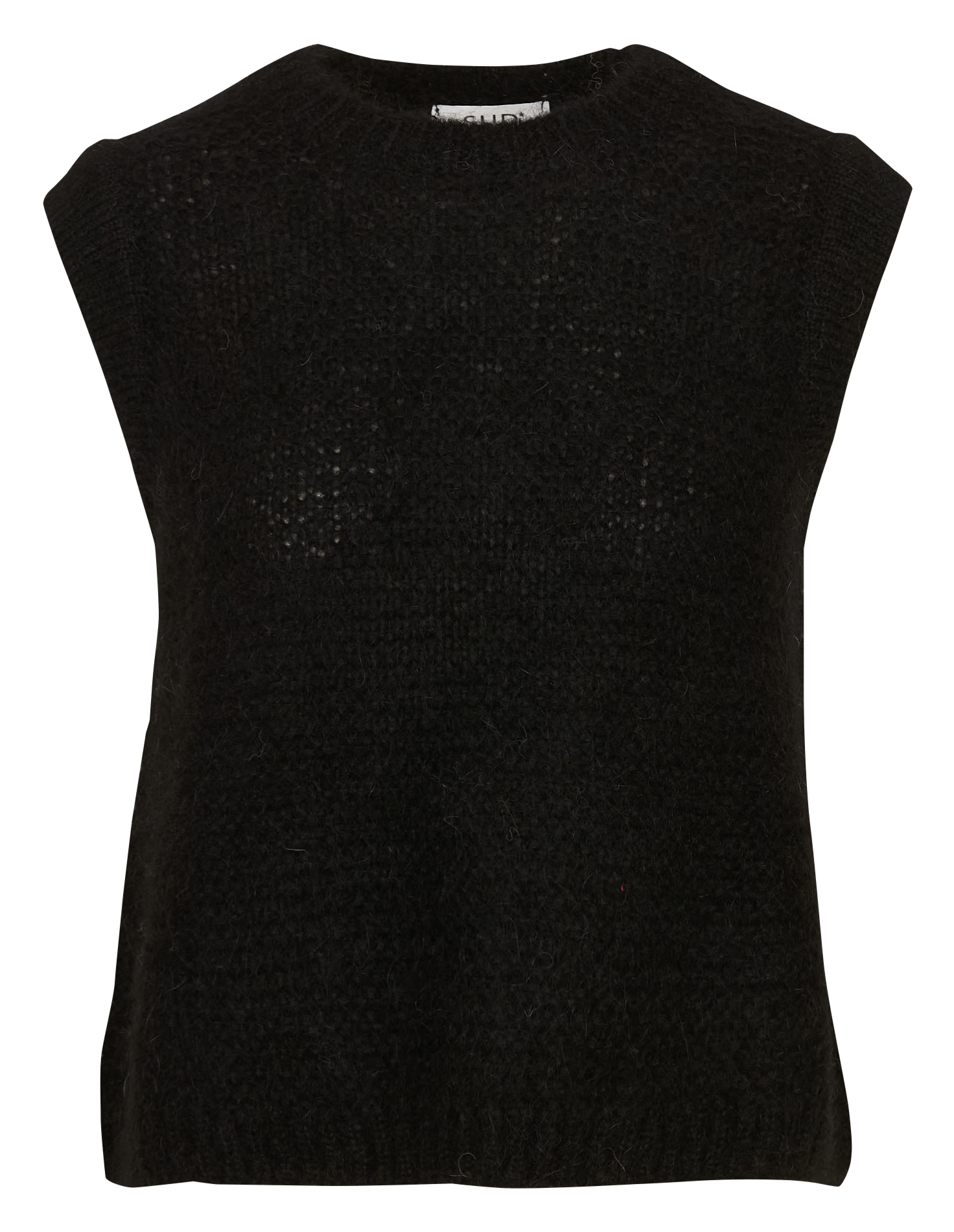 Pull sans manches col rond en laine mélangée SUD EXPRESS Noir