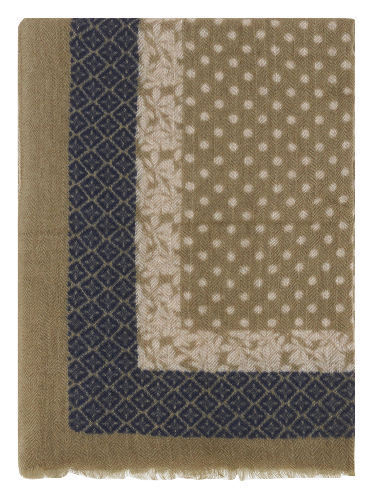 Echarpe en laine et cachemire GERARD DAREL Kaki