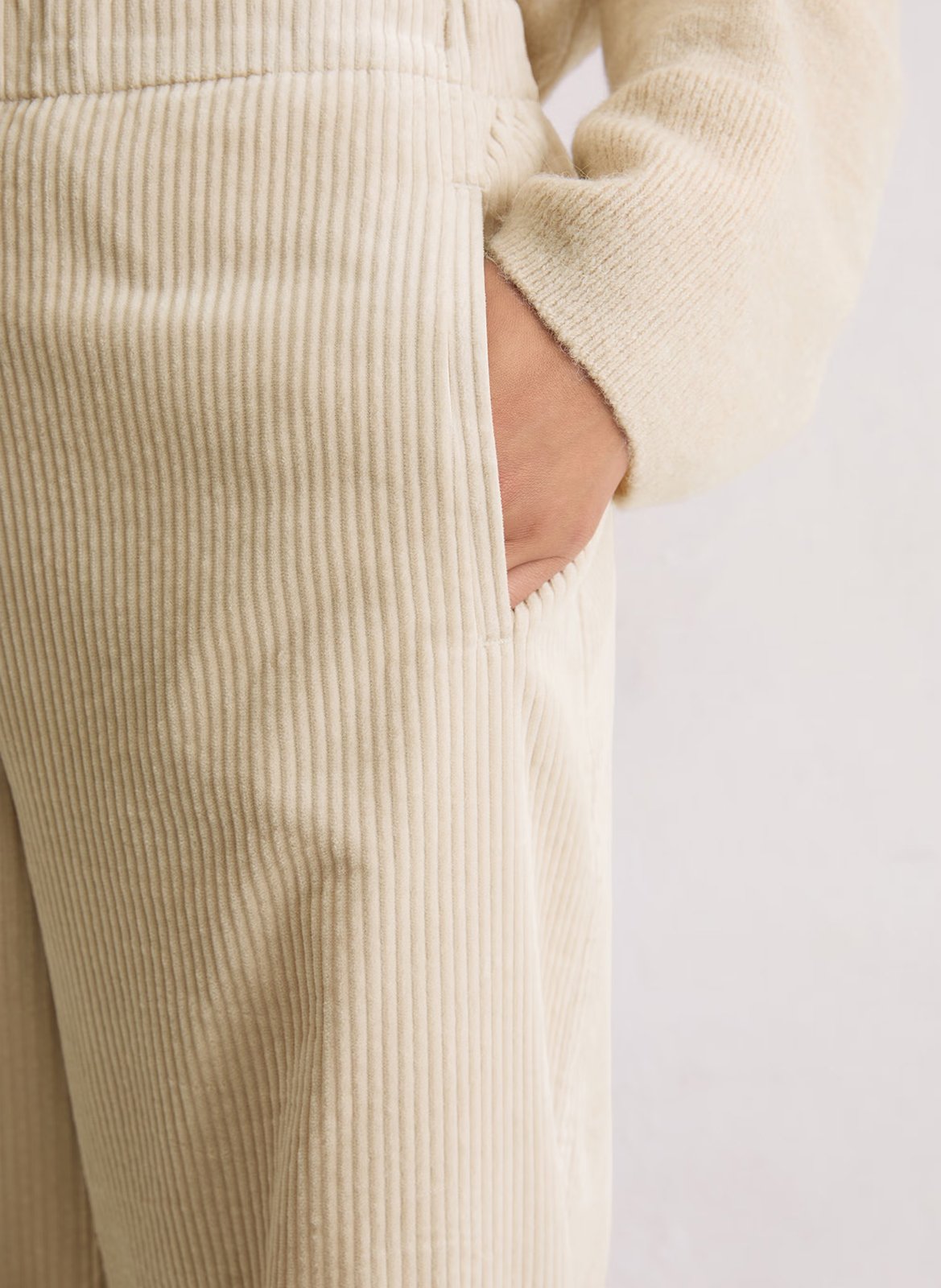 Pantalón capri de pana MARC O'POLO Beige