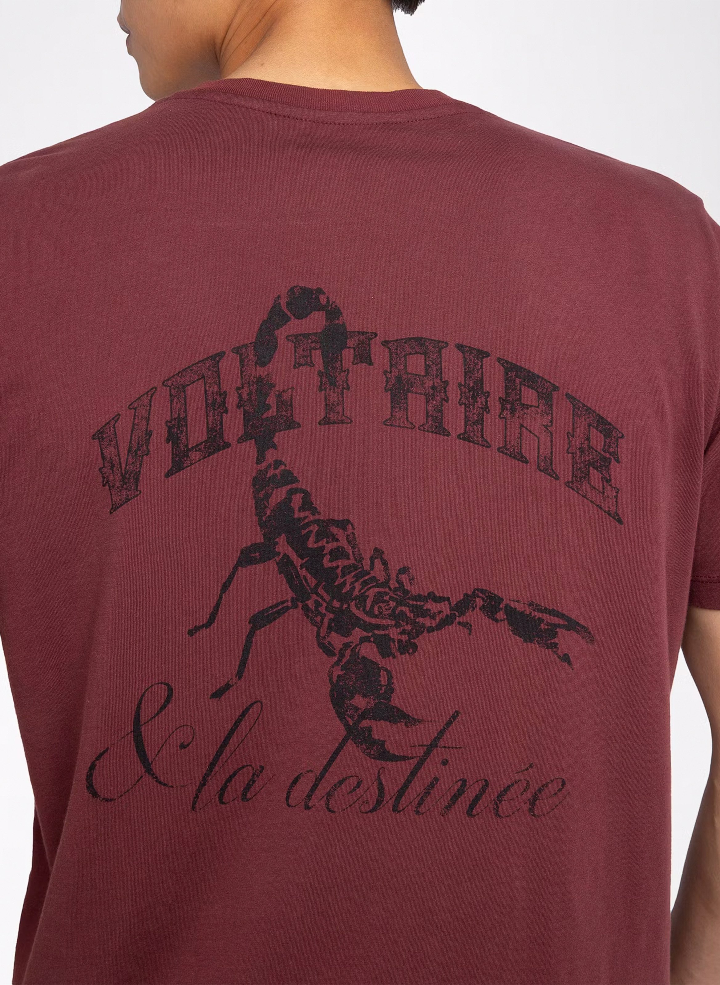 Tee-shirt col rond en coton ZADIG&amp;VOLTAIRE Violet