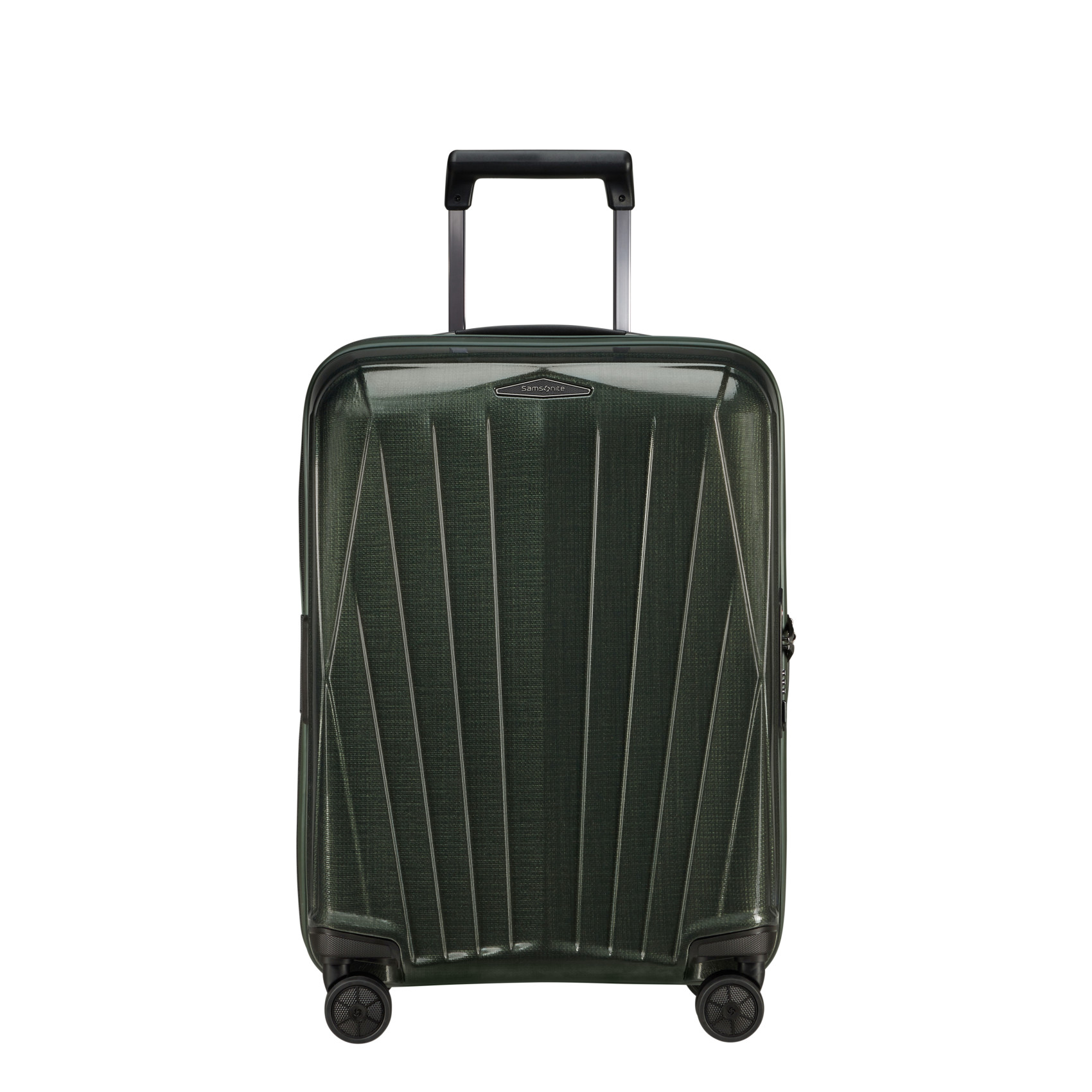 Major-lite 4-wheel carry-on suitcase size S Black