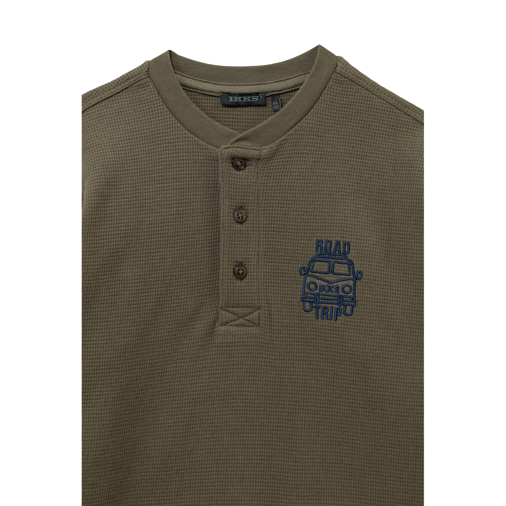 T-Shirt mit Stickereien im Bienenwabenmuster IKKS JUNIOR Khaki