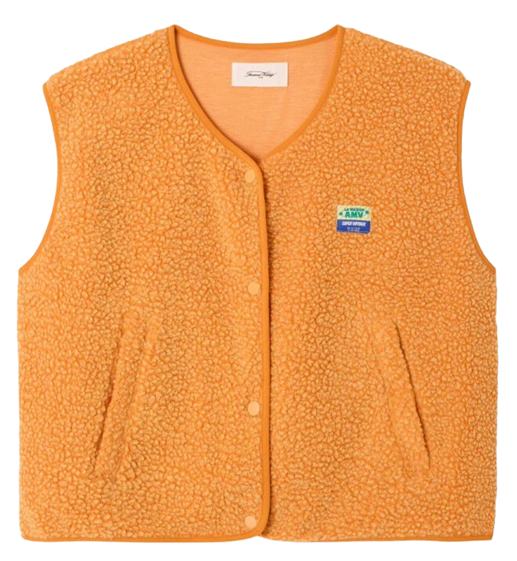 Gilet col rond molletonné sans manches HOKTOWN Nectarine