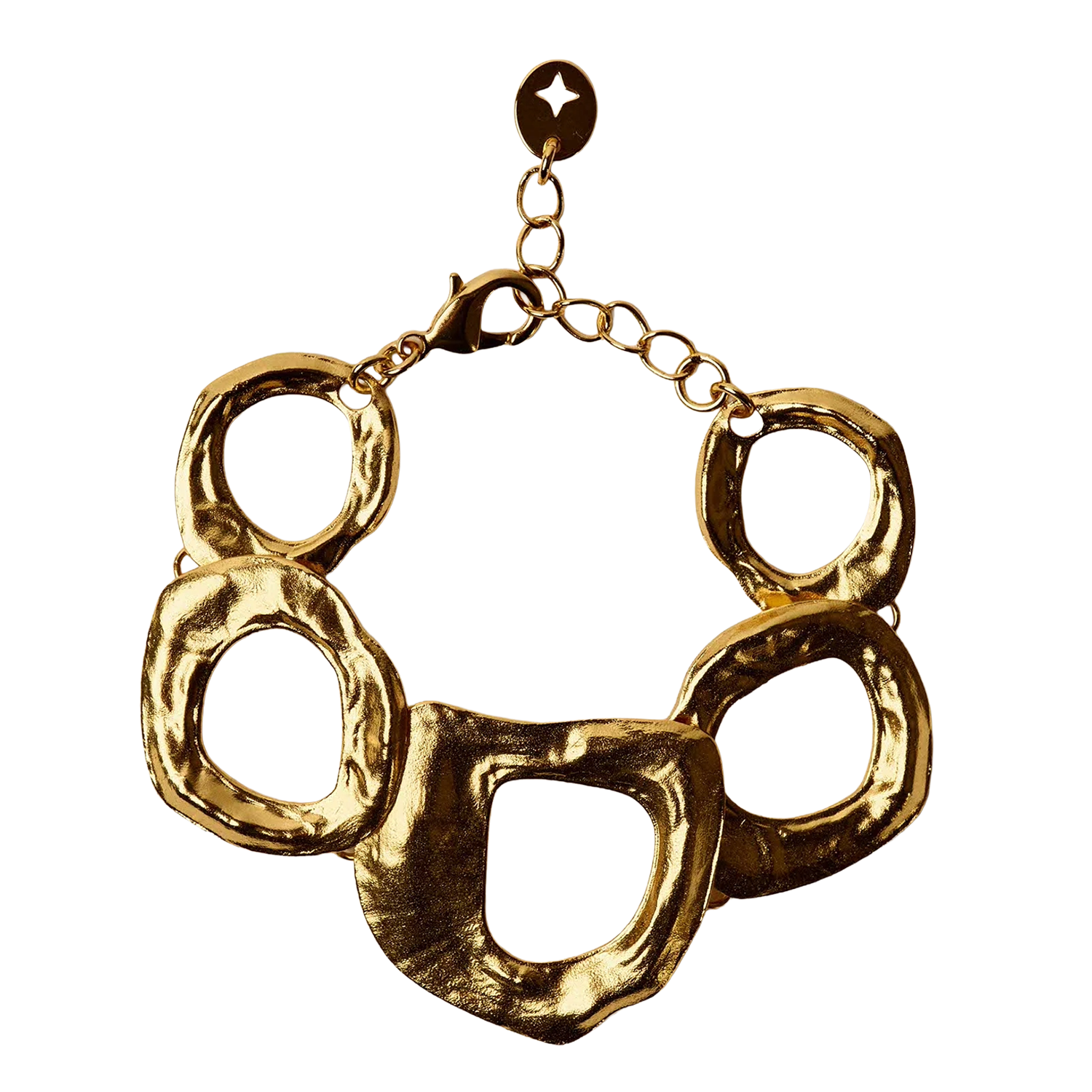 Recycled brass bracelet SESSUN Golden