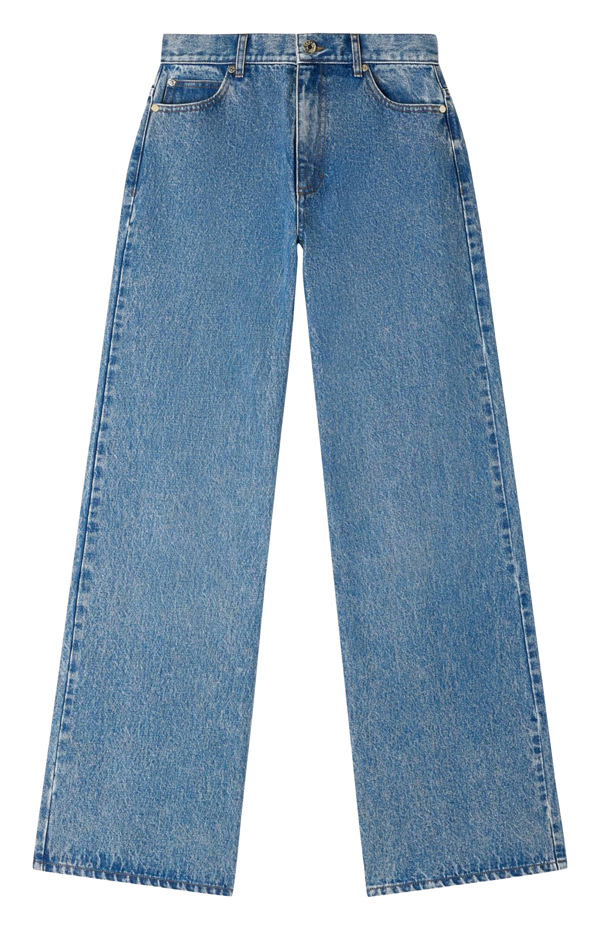 Jean large en coton SANDRO Bleu