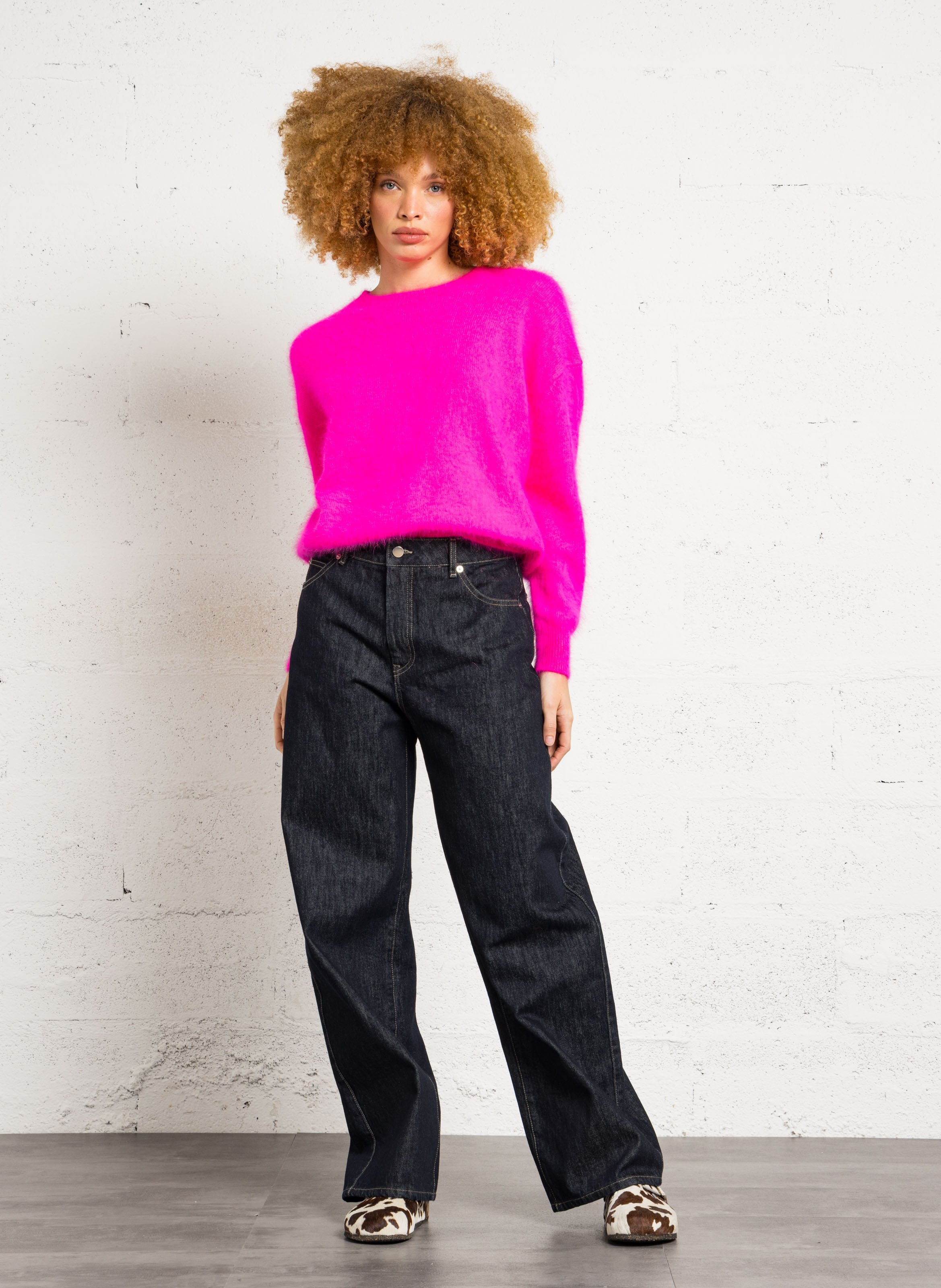 Kuhleder-Pantoletten BOSABO Braun