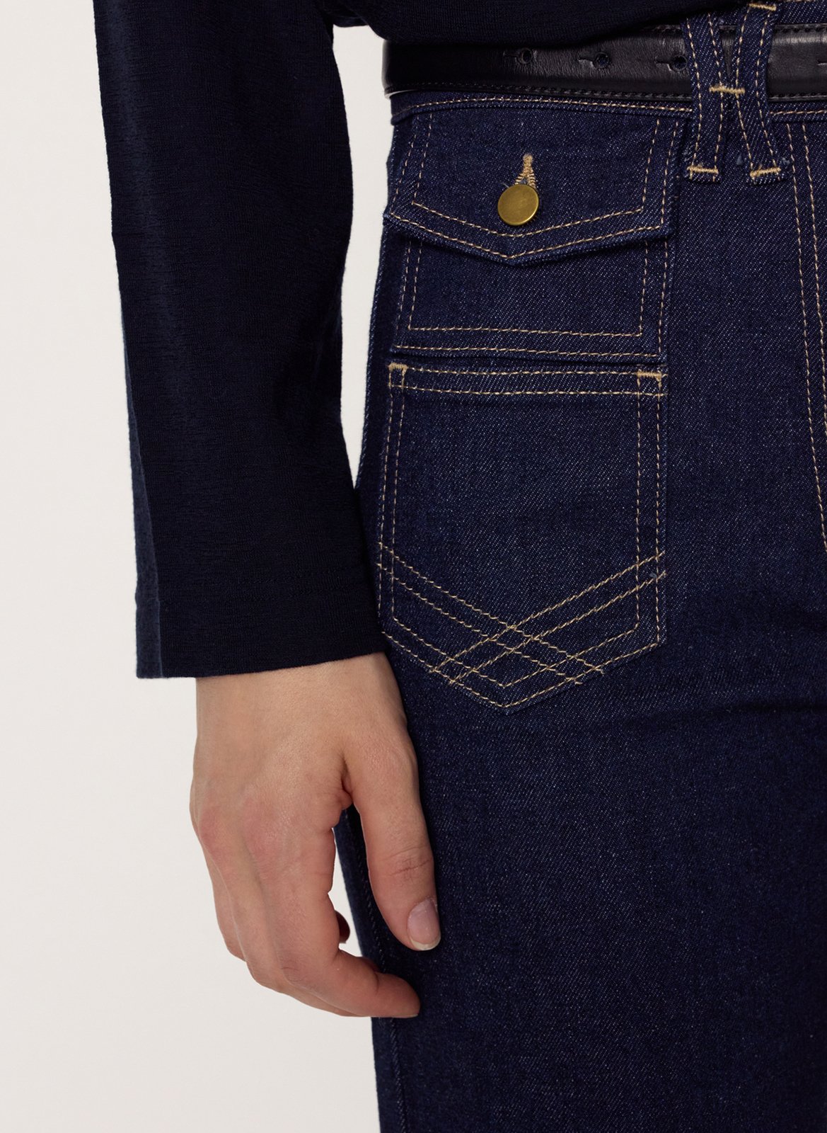 Faded flared jeans GERARD DAREL Blue