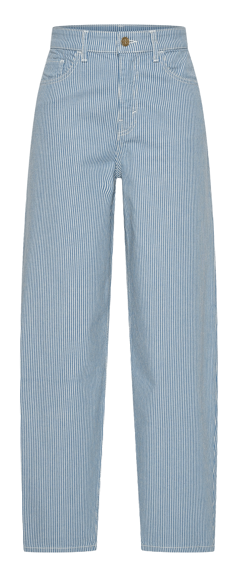 Gestreepte broek met hoge taille BY BAR Blauw