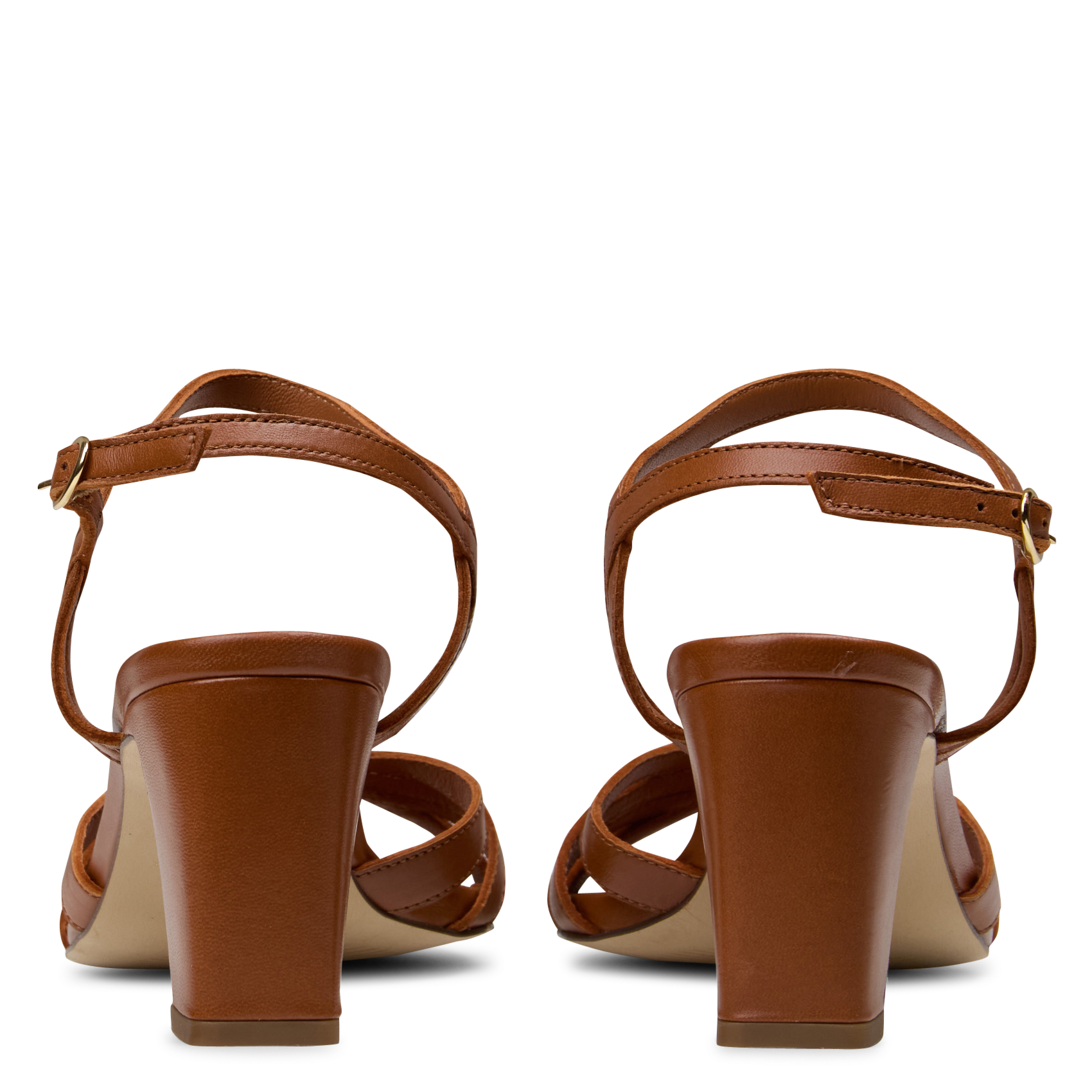 Flache Leder-Mules MAISON TOUFET Braun