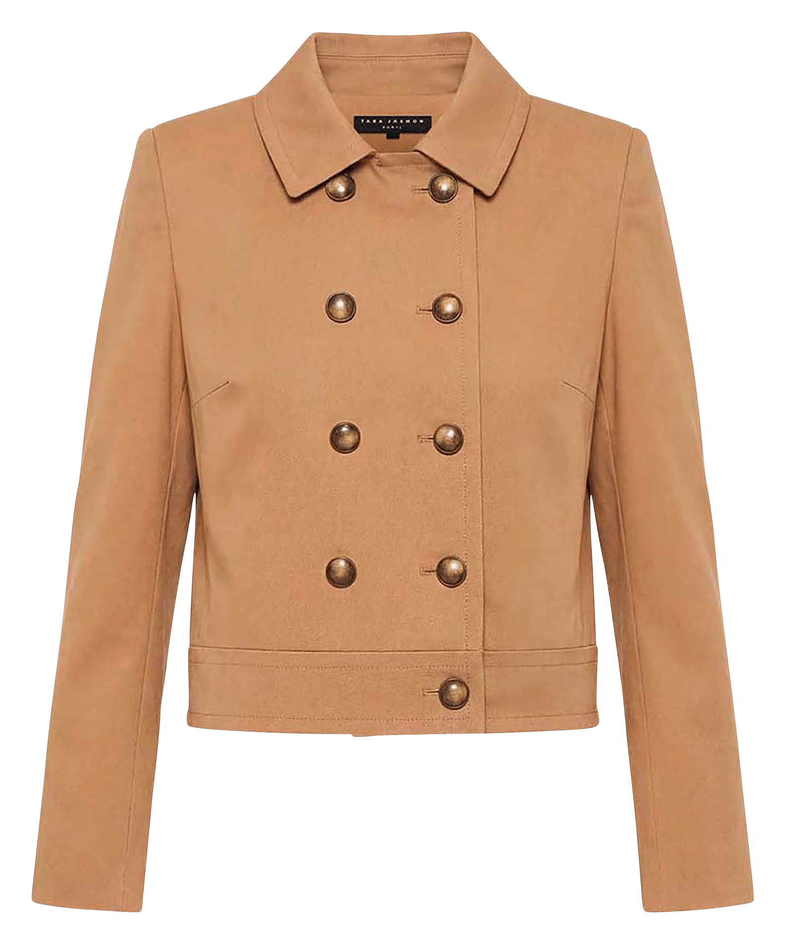 Veste ajustée en coton TARA JARMON Marron