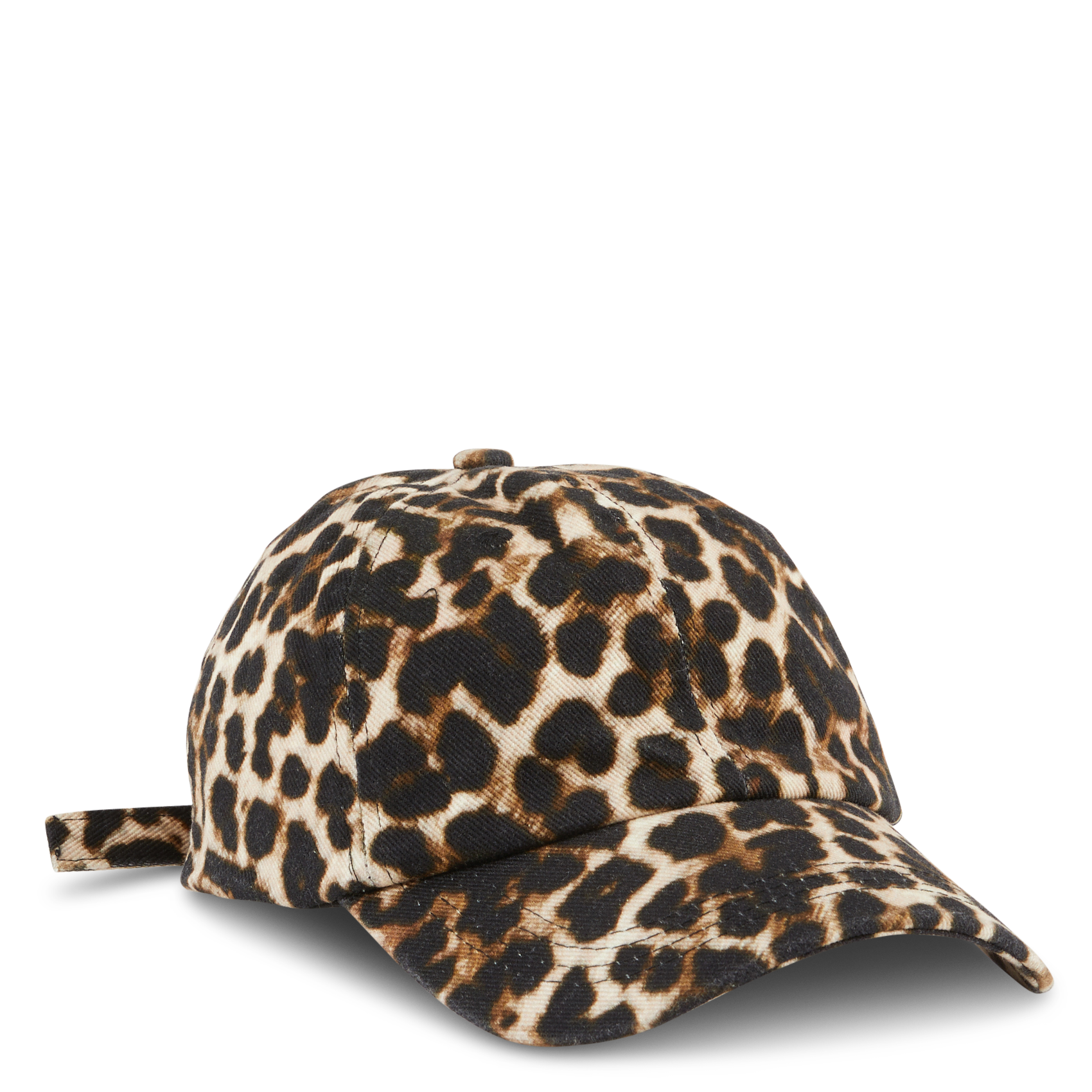 Casquette à imprimé léopard AU PRINTEMPS PARIS Marron