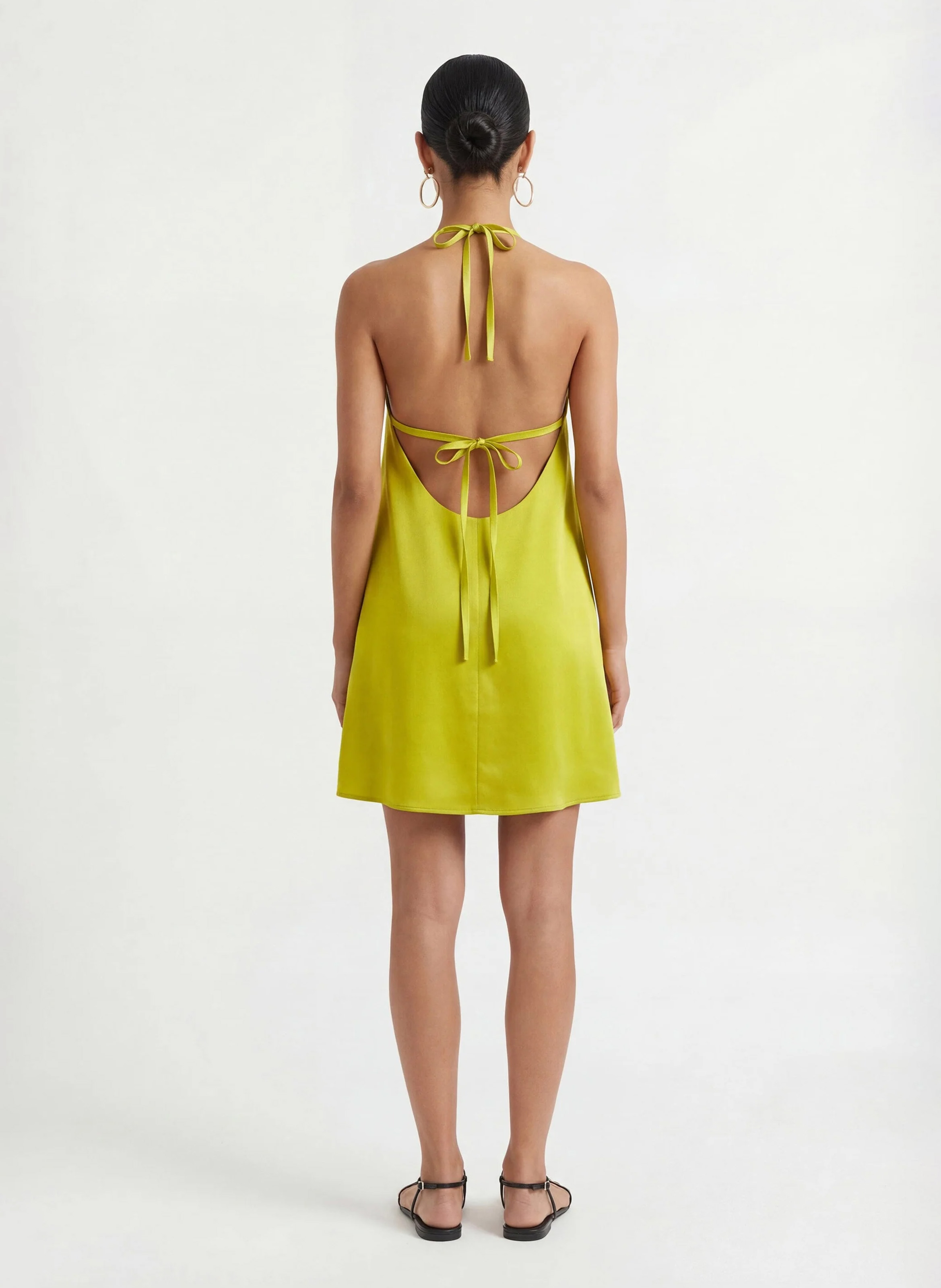 Robe courte col rond KOOKAI Vert