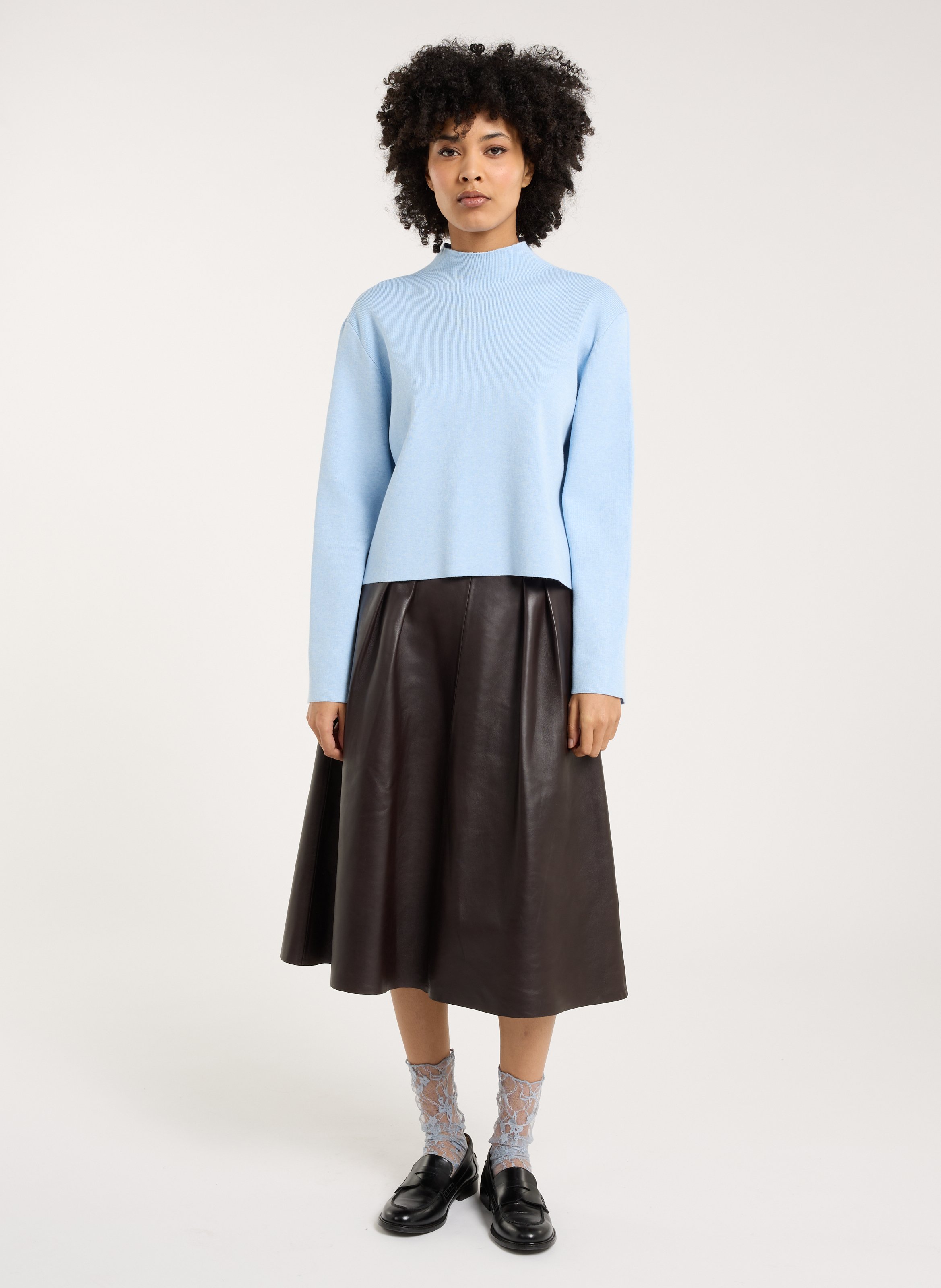 Turtleneck top SAISON 1865 Blue