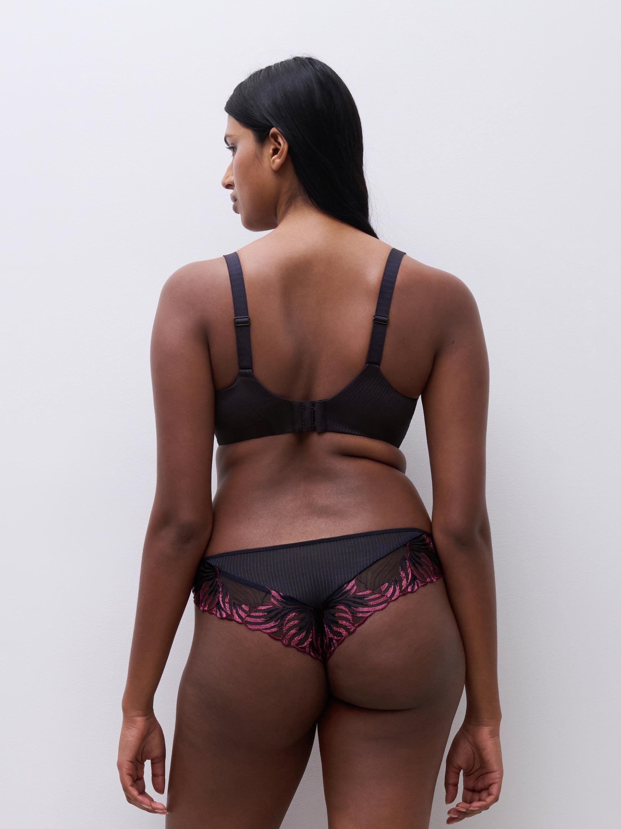 Cotton tanga CHANTELLE Purple