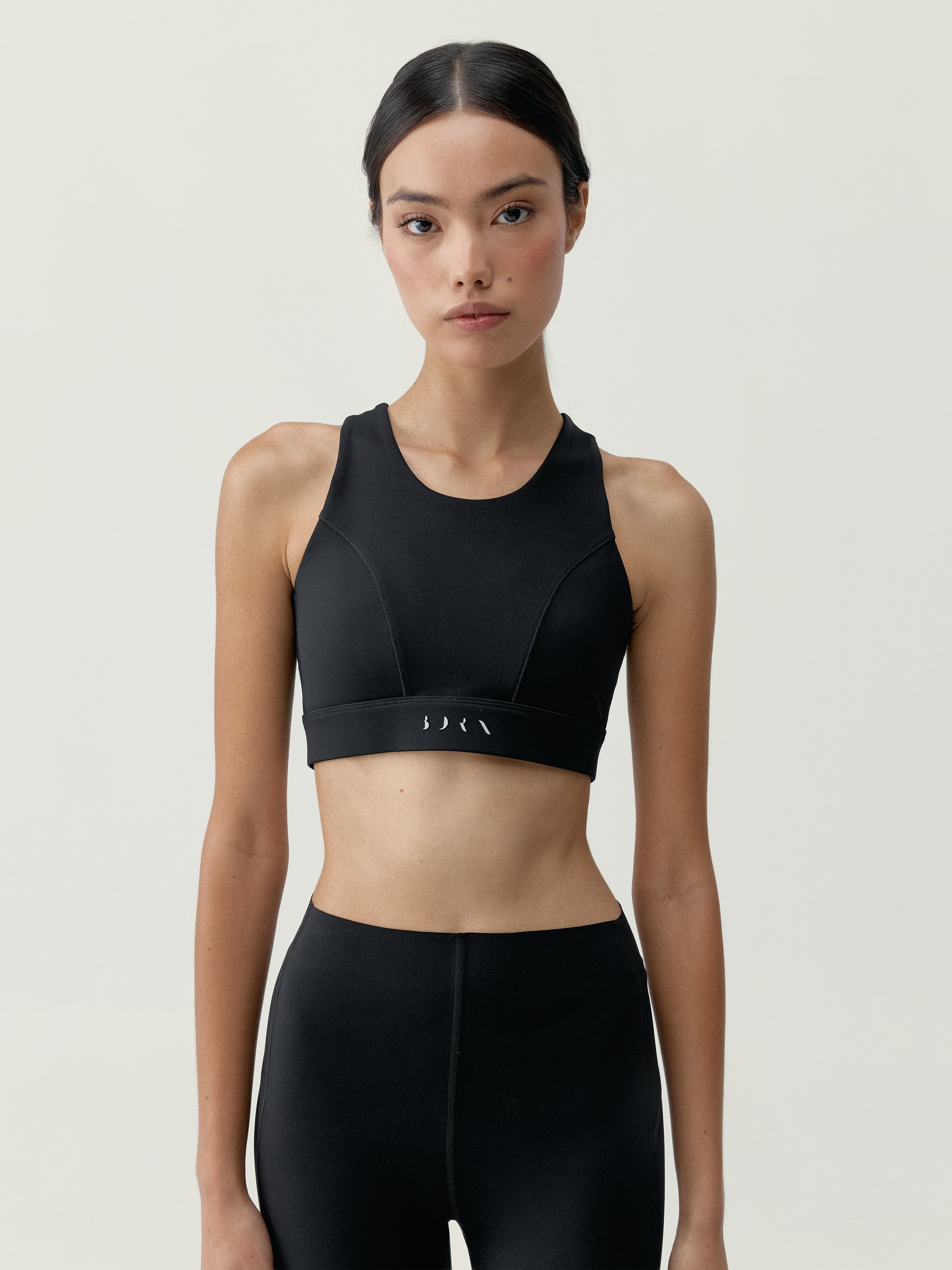 Women's high support shaping sports bra BORN Black