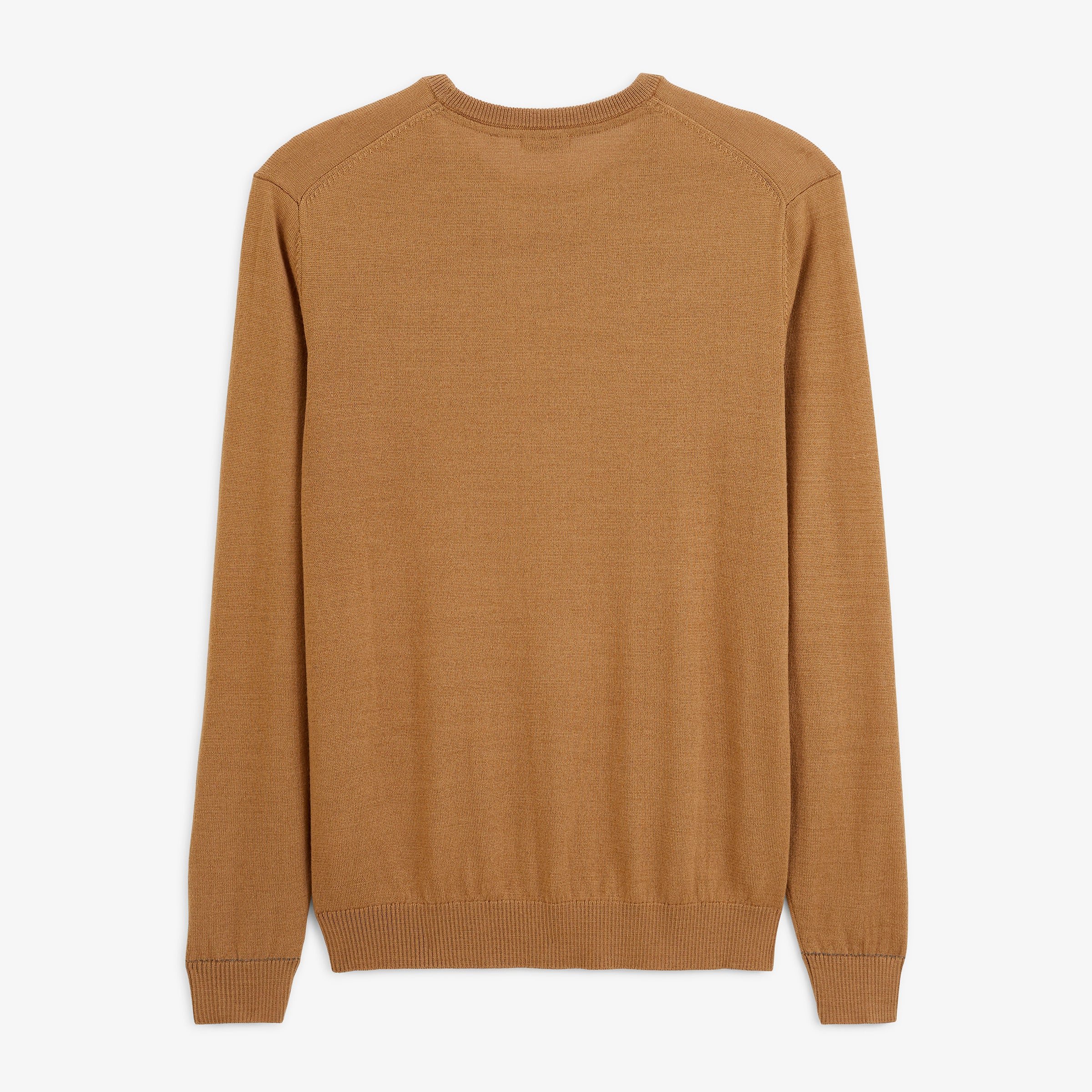 Essential MAO crew-neck walnut brown sweater SERGE BLANCO Brown