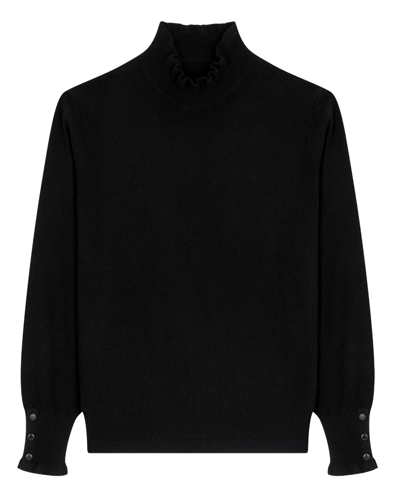 Kaschmirpullover mit Stehkragen HIRCUS Schwarz