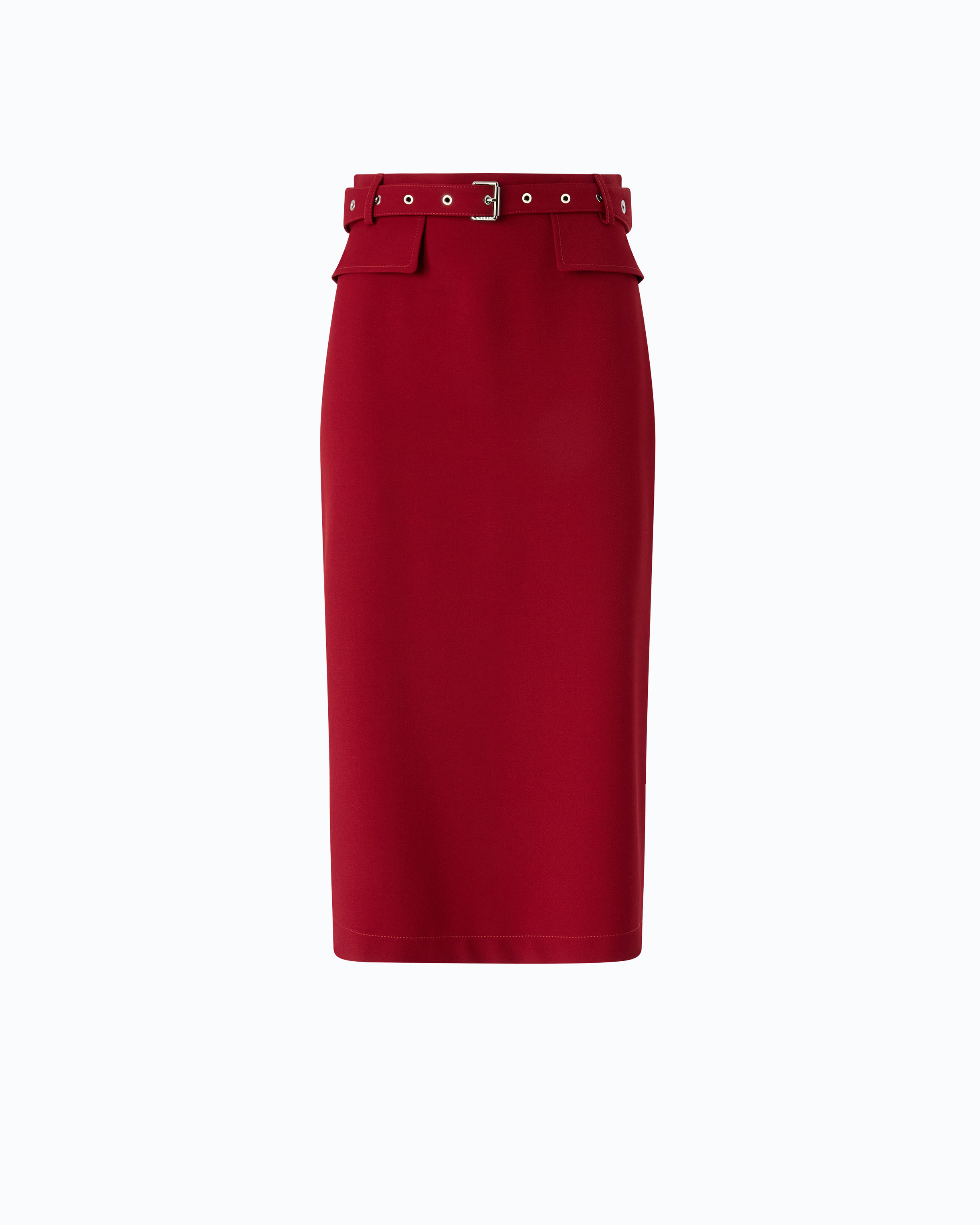 Belted pencil skirt PINKO Red