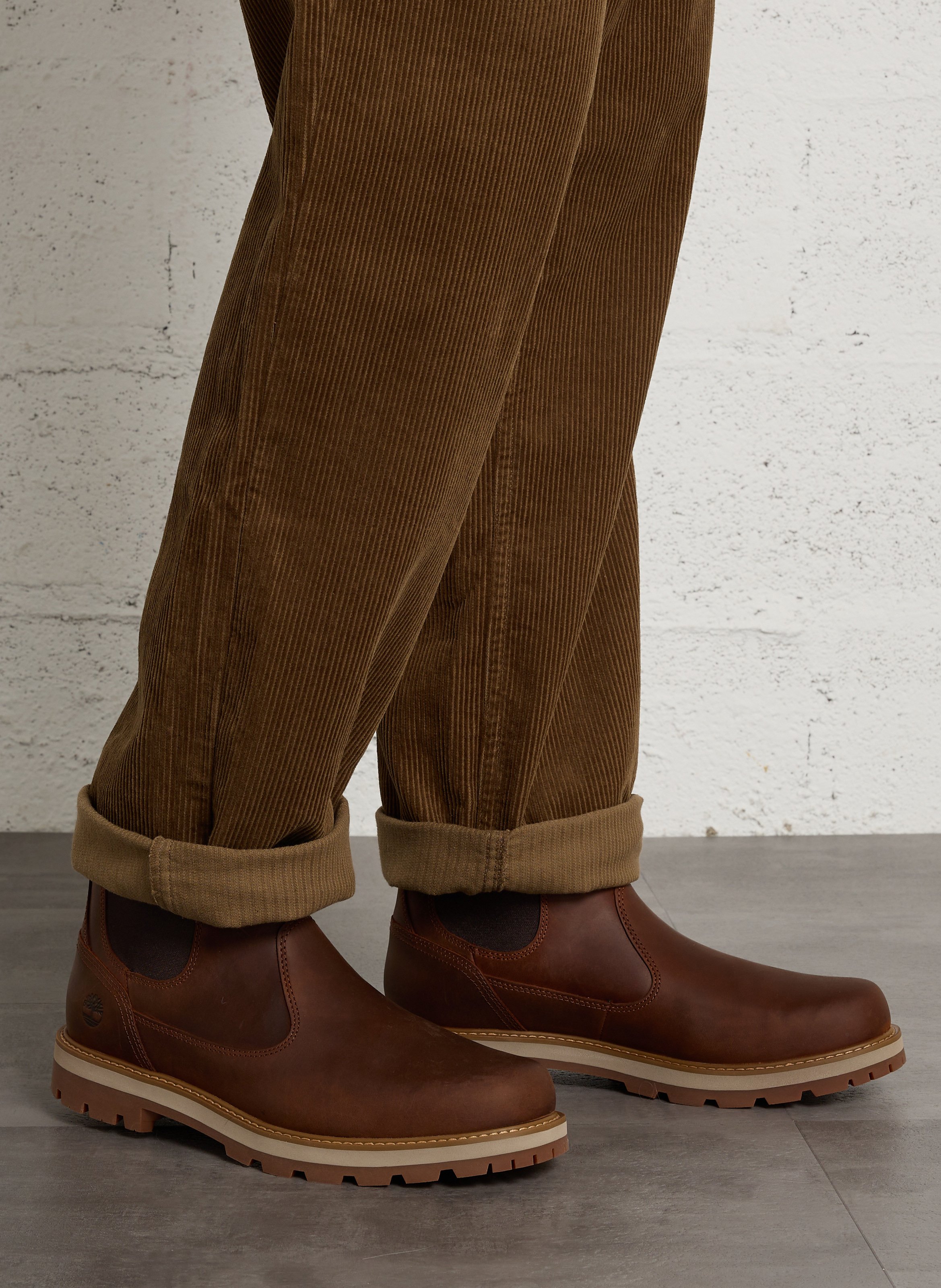 Boots en cuir TIMBERLAND Marron