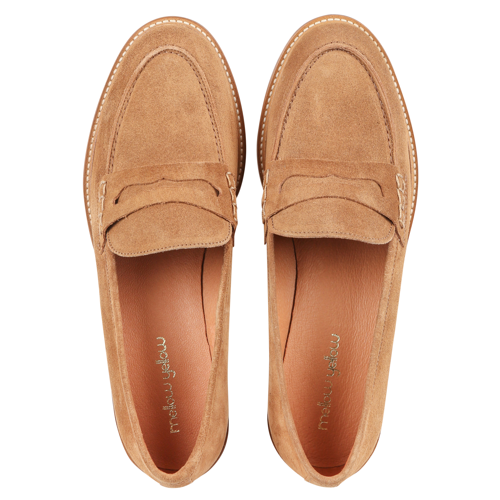 Leather loafers MELLOW YELLOW Brown